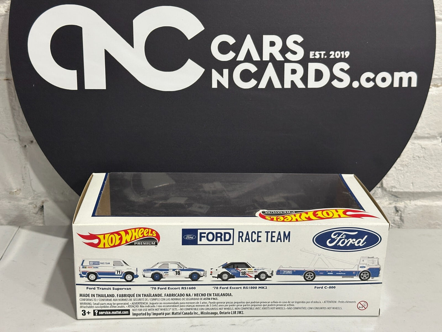 2021 Hot Wheels Premium Diorama Ford Race Team C-800/Transit/Escort/Escort MK2