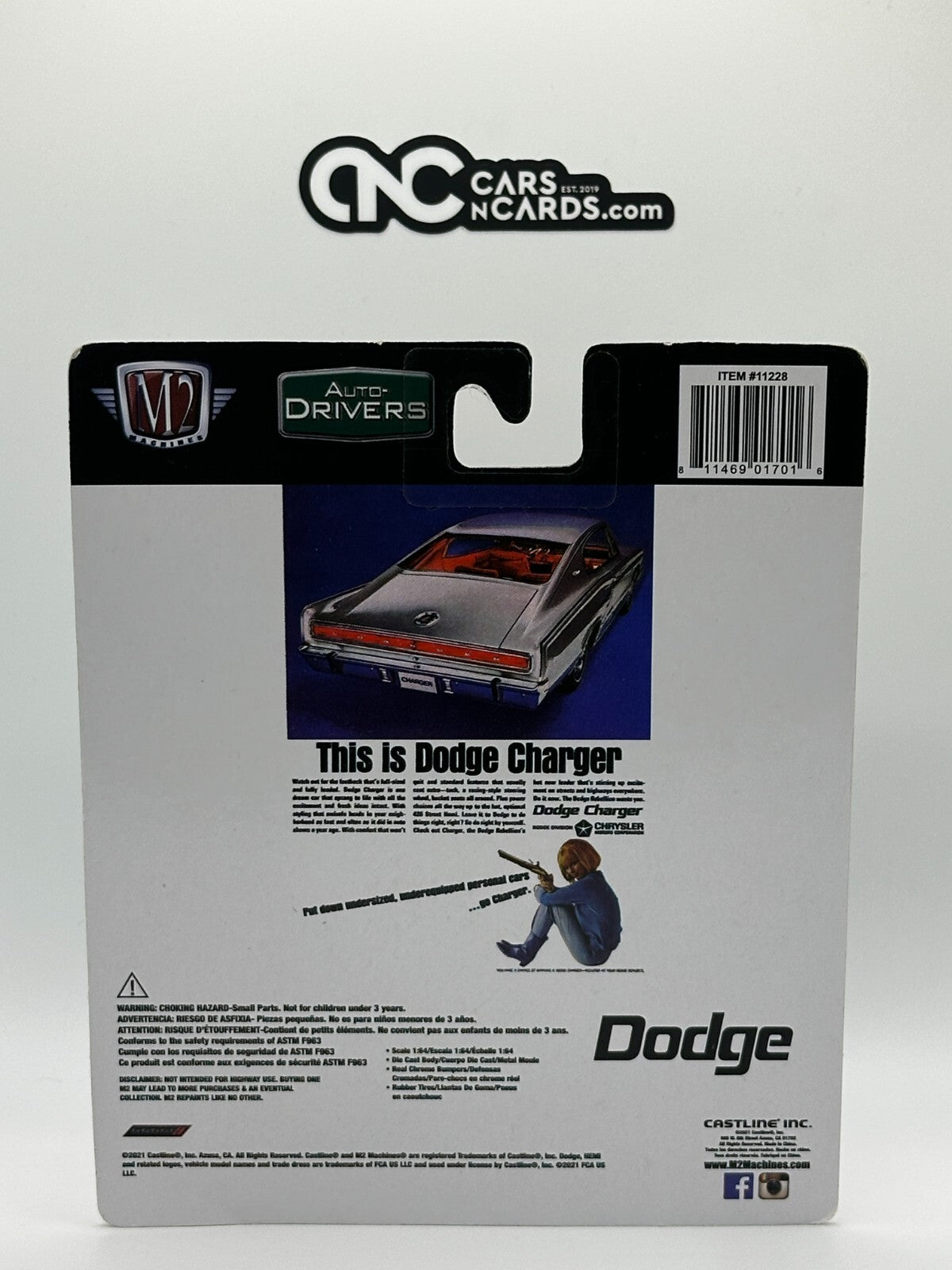 M2 Machines Auto Drivers 1966 Dodge Charger 383 Chase Limited Edition 750 Pieces