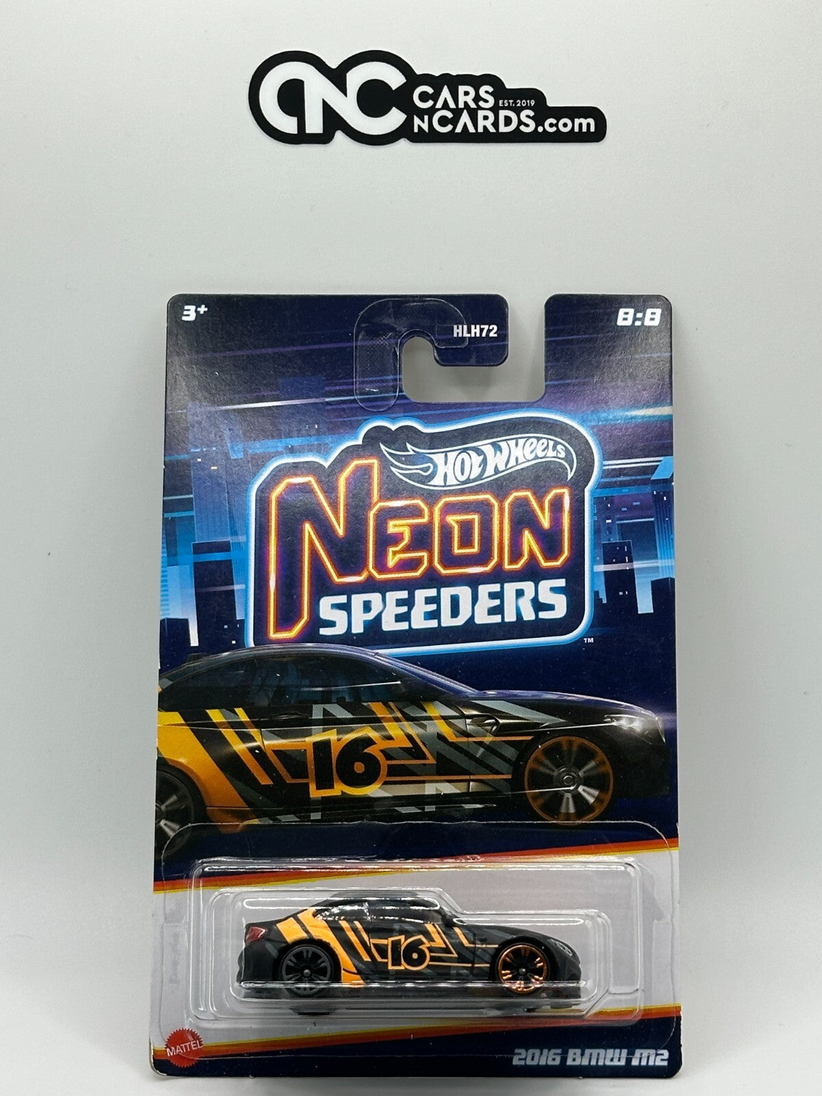 2023 Hot Wheels Neon Speeders 8:8 2016 BMW M2 (Soft Corners)