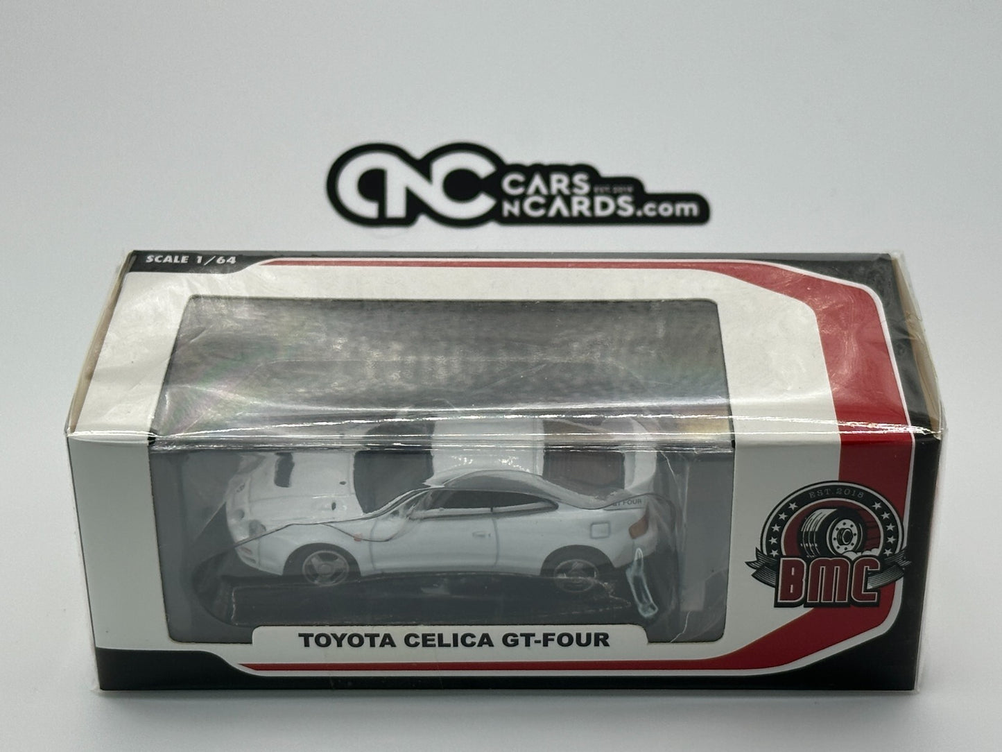 BMC 1:64 Toyota Celica GT Four -White (LHD) 64B0420 (Paper Box)