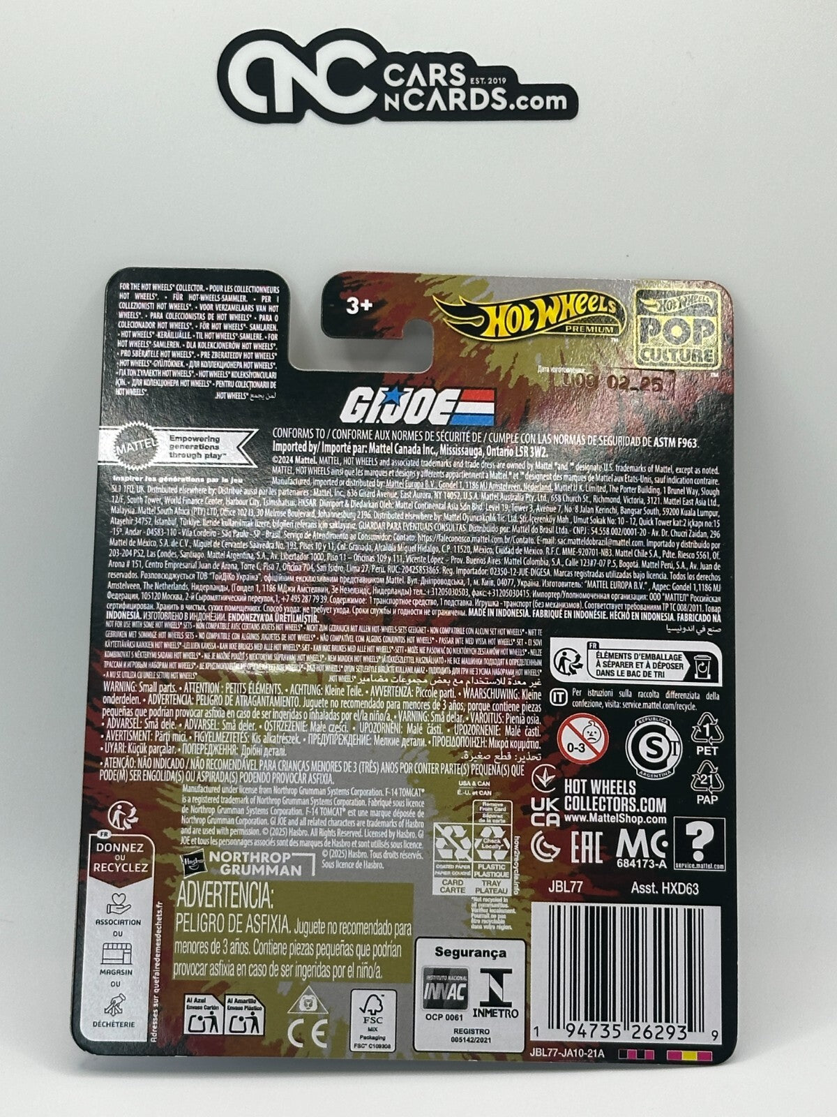 2025 Hot Wheels Premium Pop Culture G.I. Joe Combat Jet Skystriker Grumman F-14