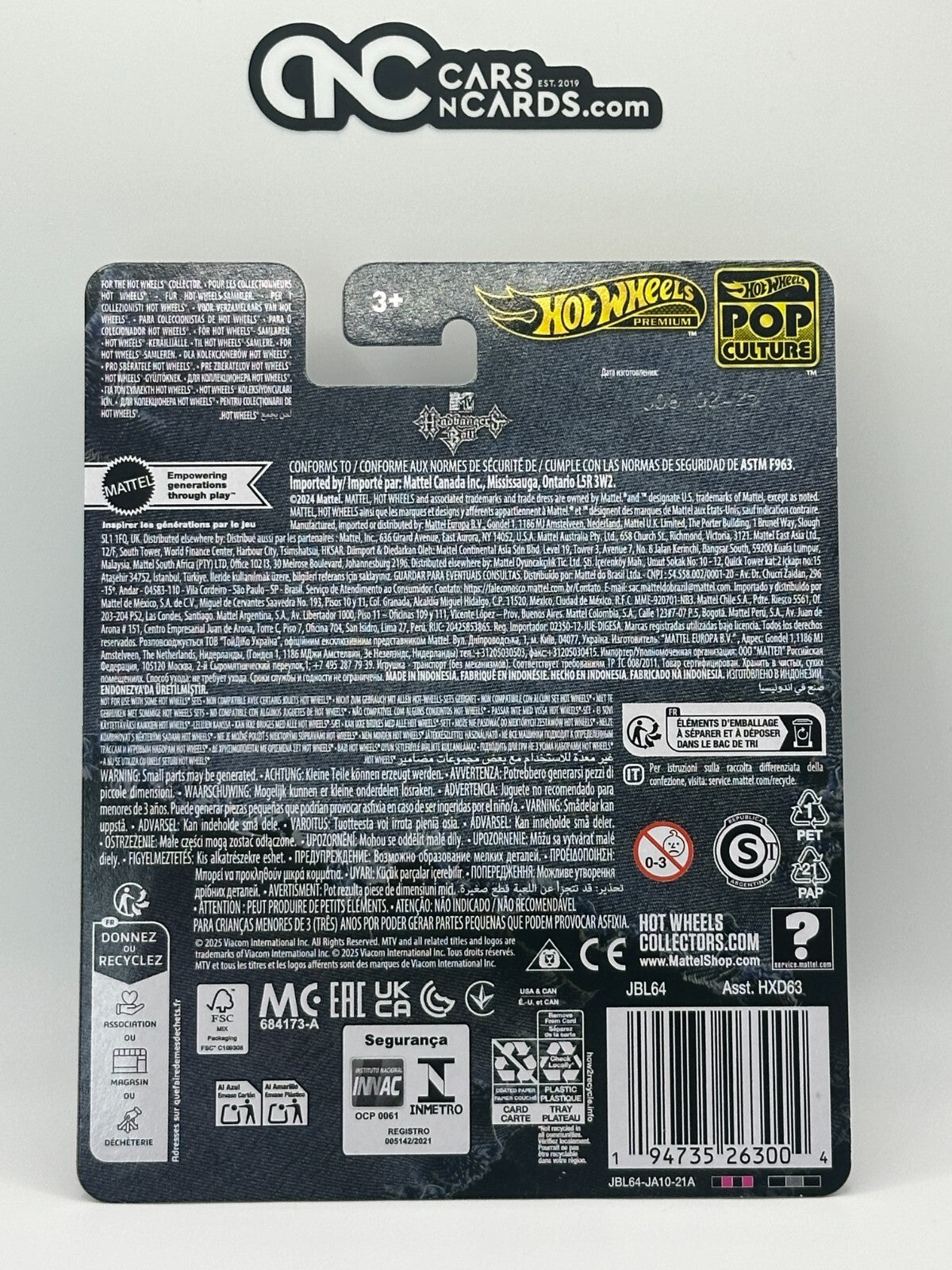 2025 Hot Wheels Premium Pop Culture MTV Headbangers Ball HW Tour Bus