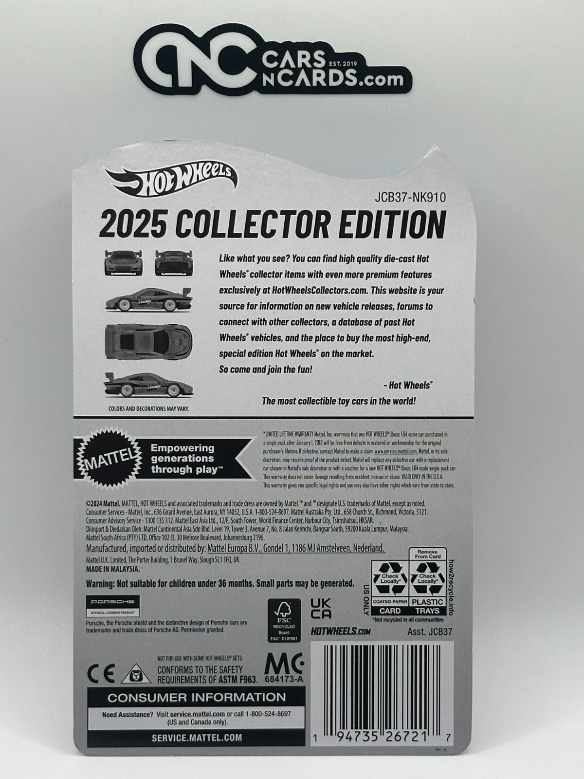 2025 Hot Wheels Legends Tour Collector Edition Porsche 935 With Protector