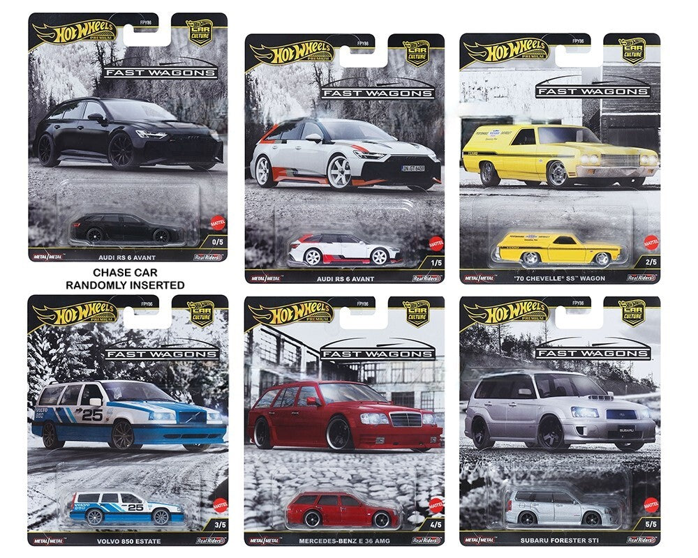 2025 Hot Wheels Premium Car Culture Fast Wagons J Case Factory Sealed Case