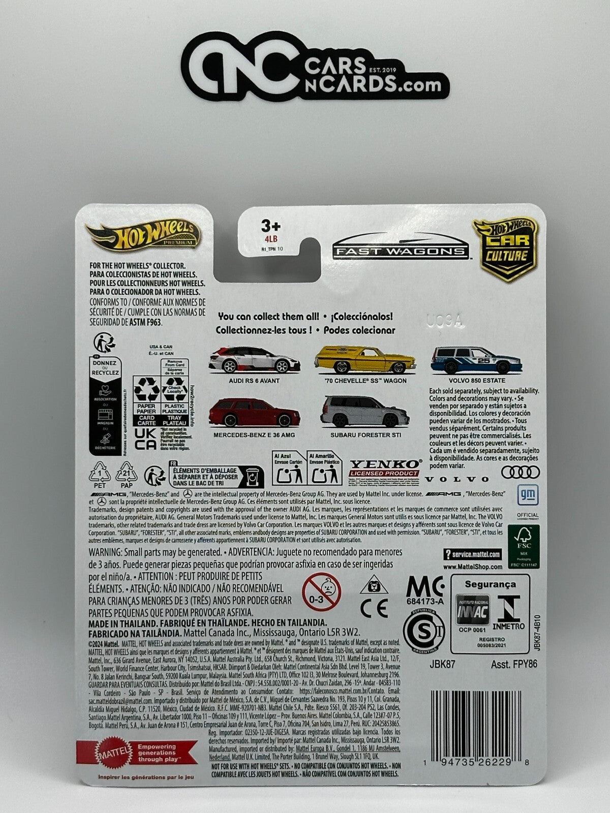 2025 Hot Wheels Premium Car Culture Fast Wagons 5/5 Subaru Forester STI