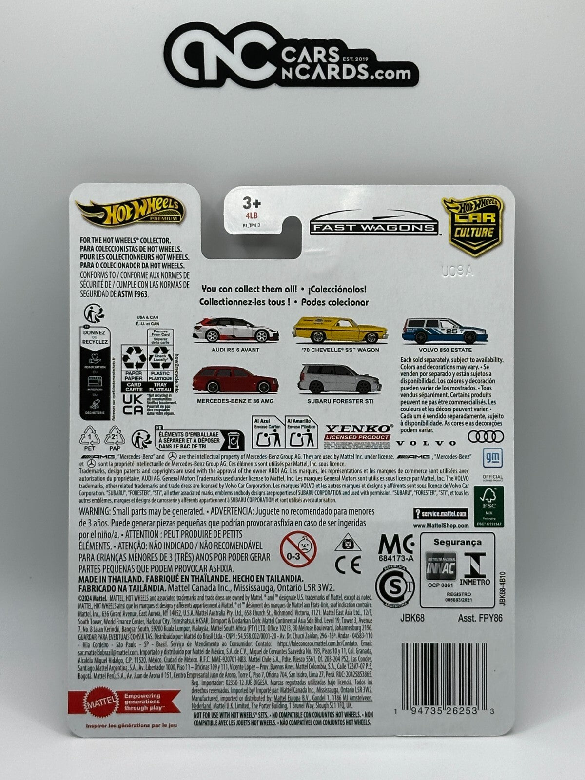 2025 Hot Wheels Premium Car Culture Fast Wagons 3/5 Volvo 850 Estate