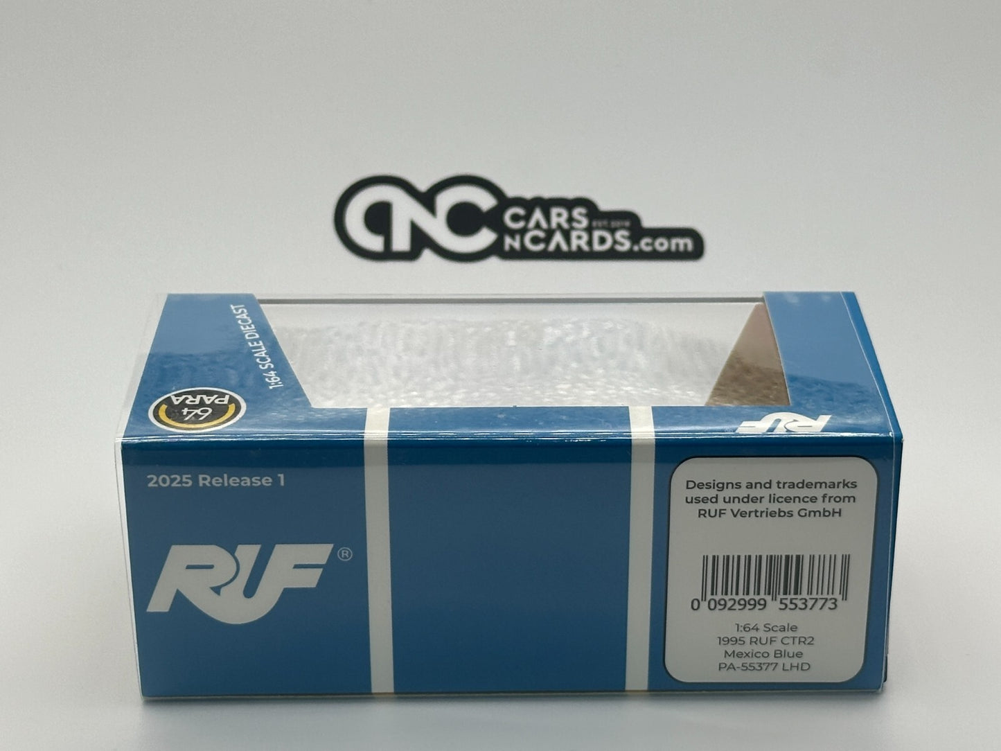 PARA64 1:64 1995 RUF Automobile CTR2 Mexico Blue LHD PA-55377