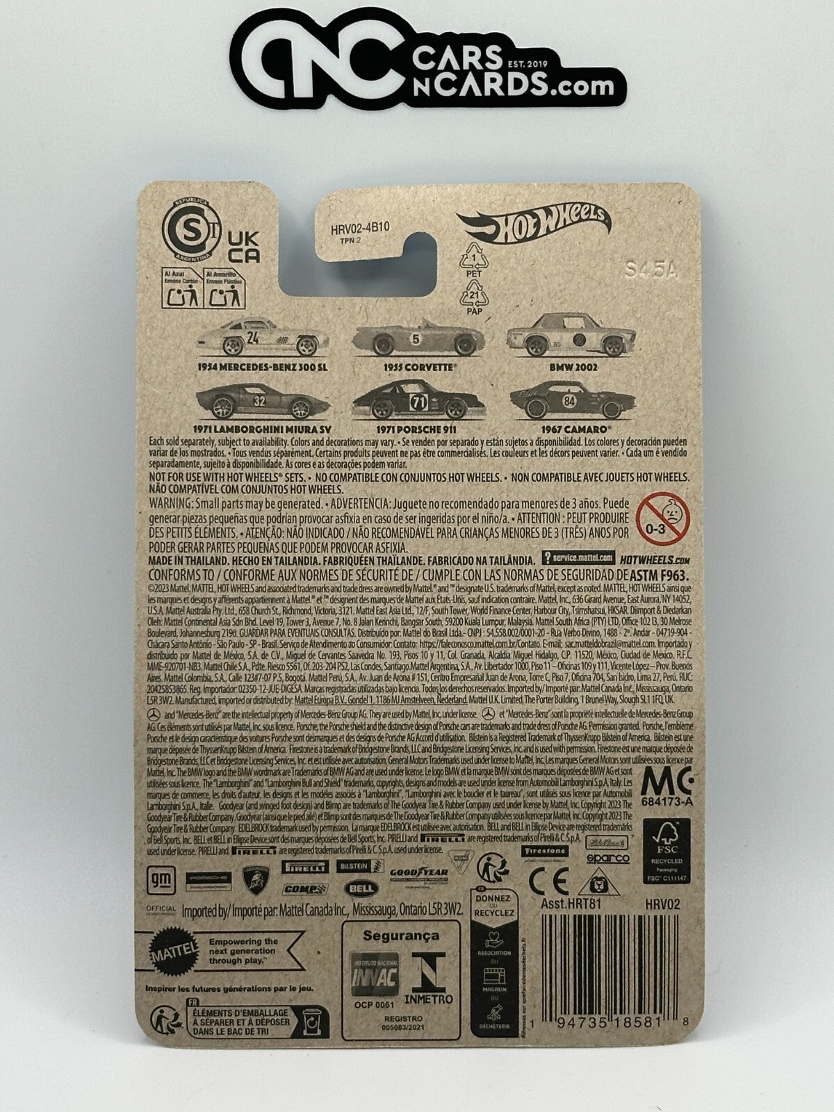 2024 Hot Wheels Vintage Racing Club 3/6 BMW 2002 (Card Crease)