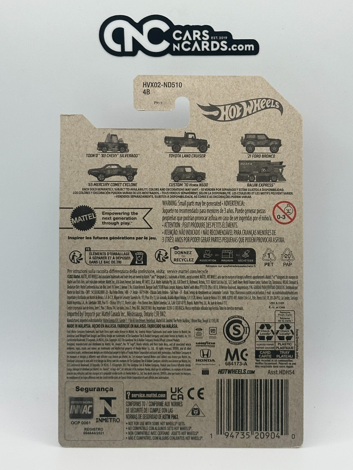 2024 Hot Wheels Pearl & Chrome 3/6 '21 Ford Bronco 56th Anniversary