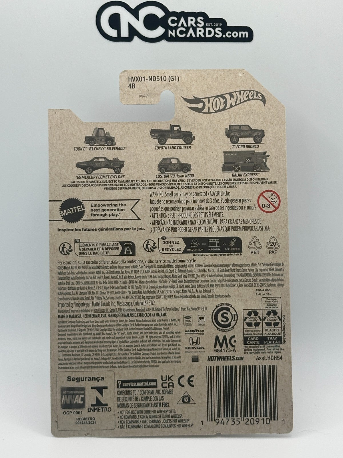 2024 Hot Wheels Pearl & Chrome Toyota Land Cruiser 56th (Cracked Blister)