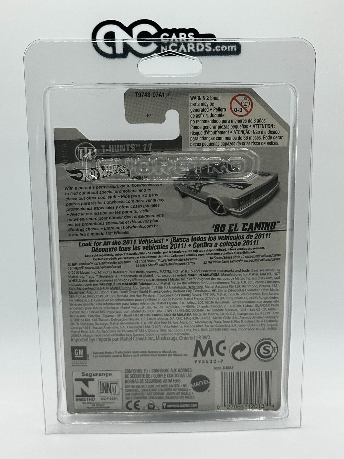 2011 Hot Wheels Super Treasure Hunt '80 El Camino With Protector