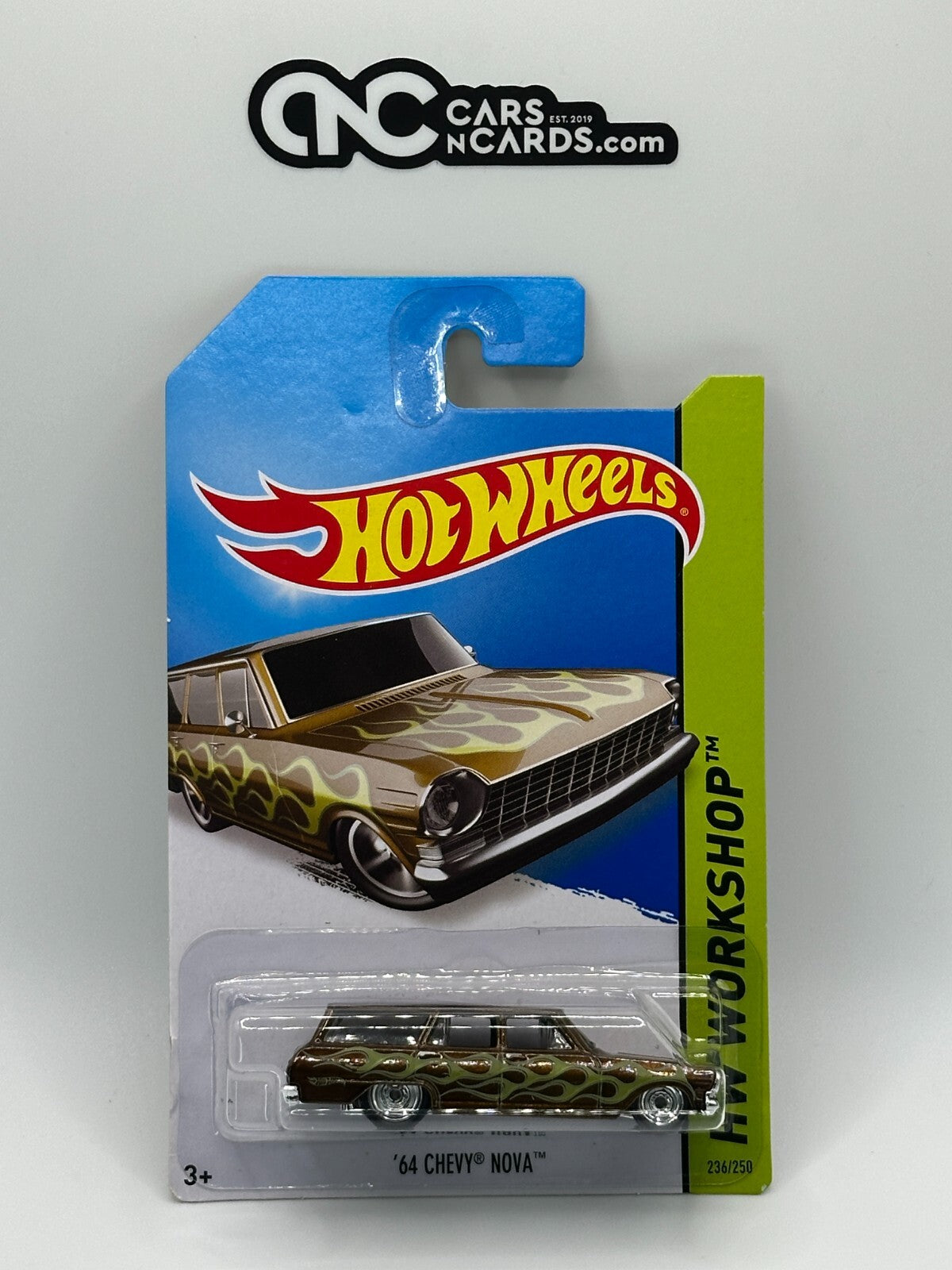 2014 Hot Wheels Super Treasure Hunt HW Workshop '64 Chevy Nova With Protector