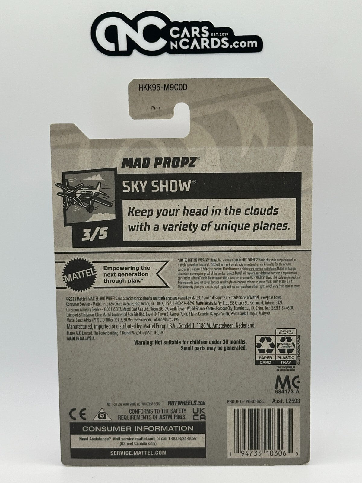 2023 Hot Wheels Sky Show 3/5 Mad Propz Treasure Hunt