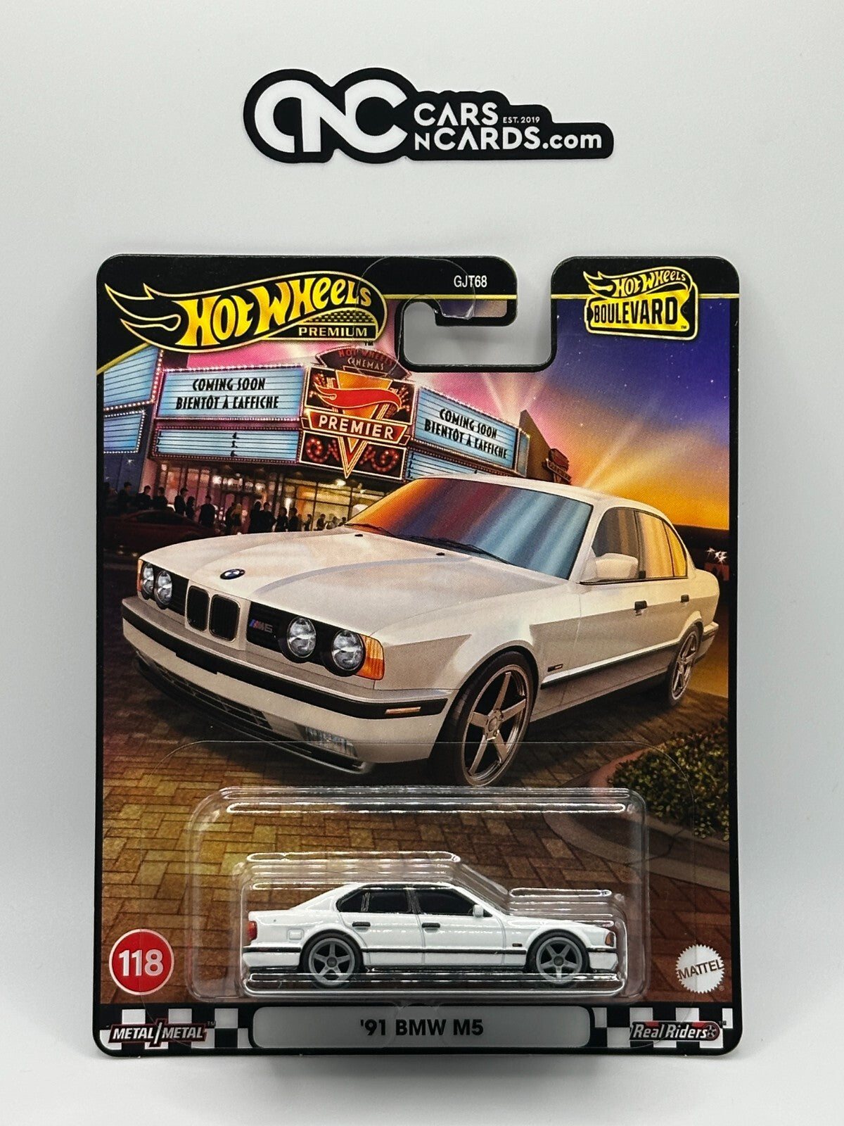 2025 Hot Wheels Premium Boulevard #118 '91 BMW M5 White