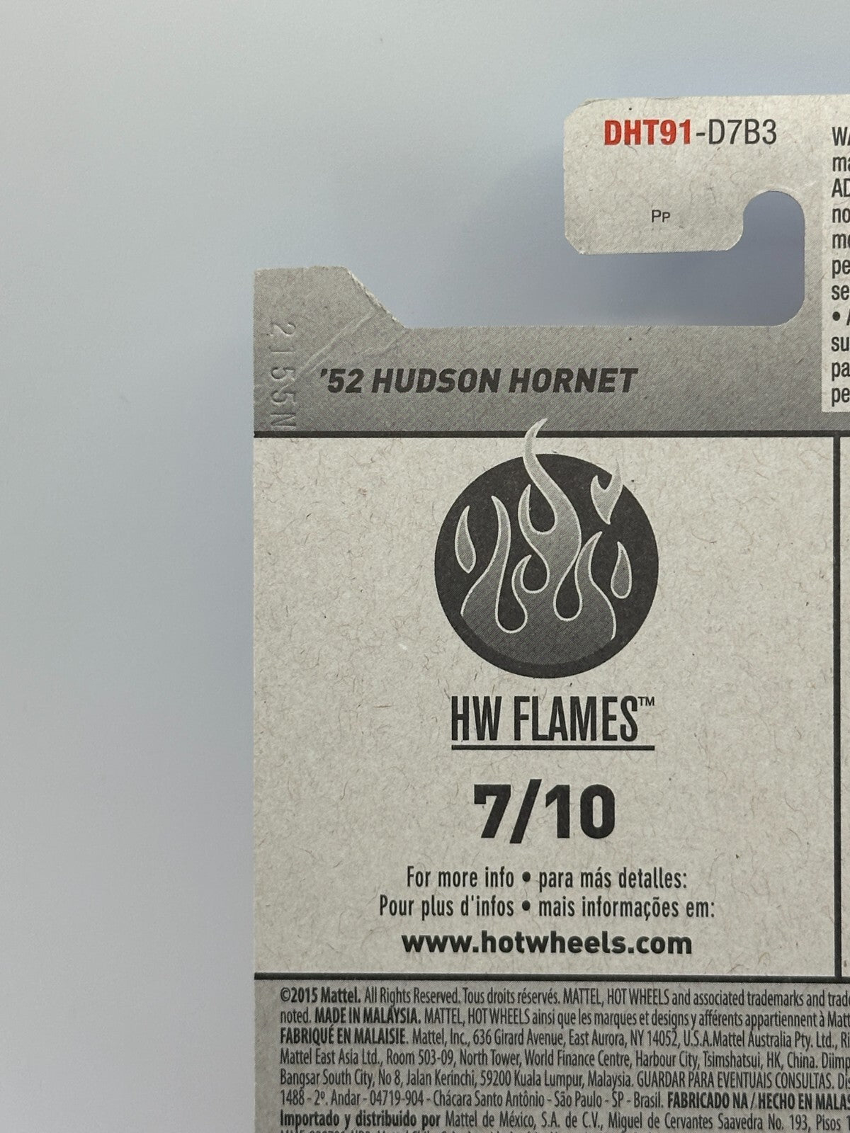 2016 Hot Wheels HW Flames Super Treasure Hunt '52 Hudson Hornet (Small Crease)