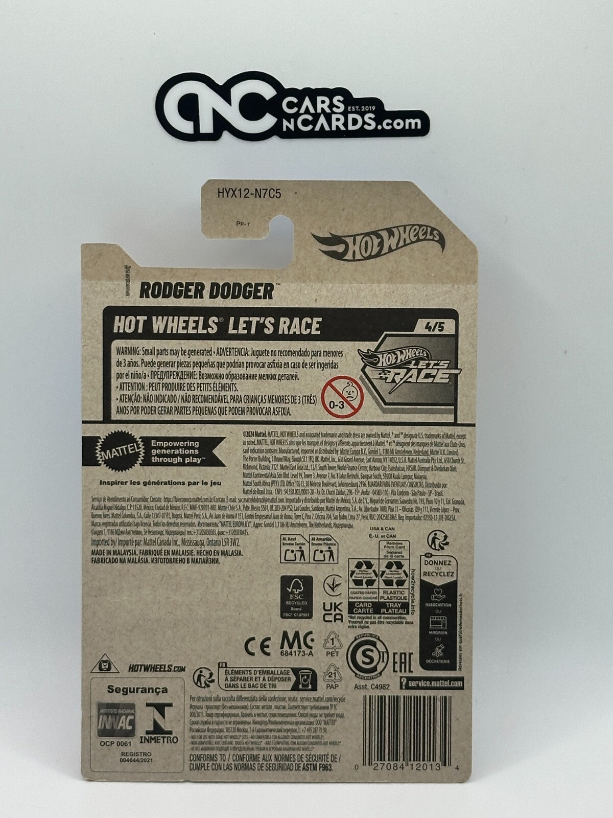 2025 Hot Wheels Hot Wheels Let's Race 4/5 Rodger Dodger