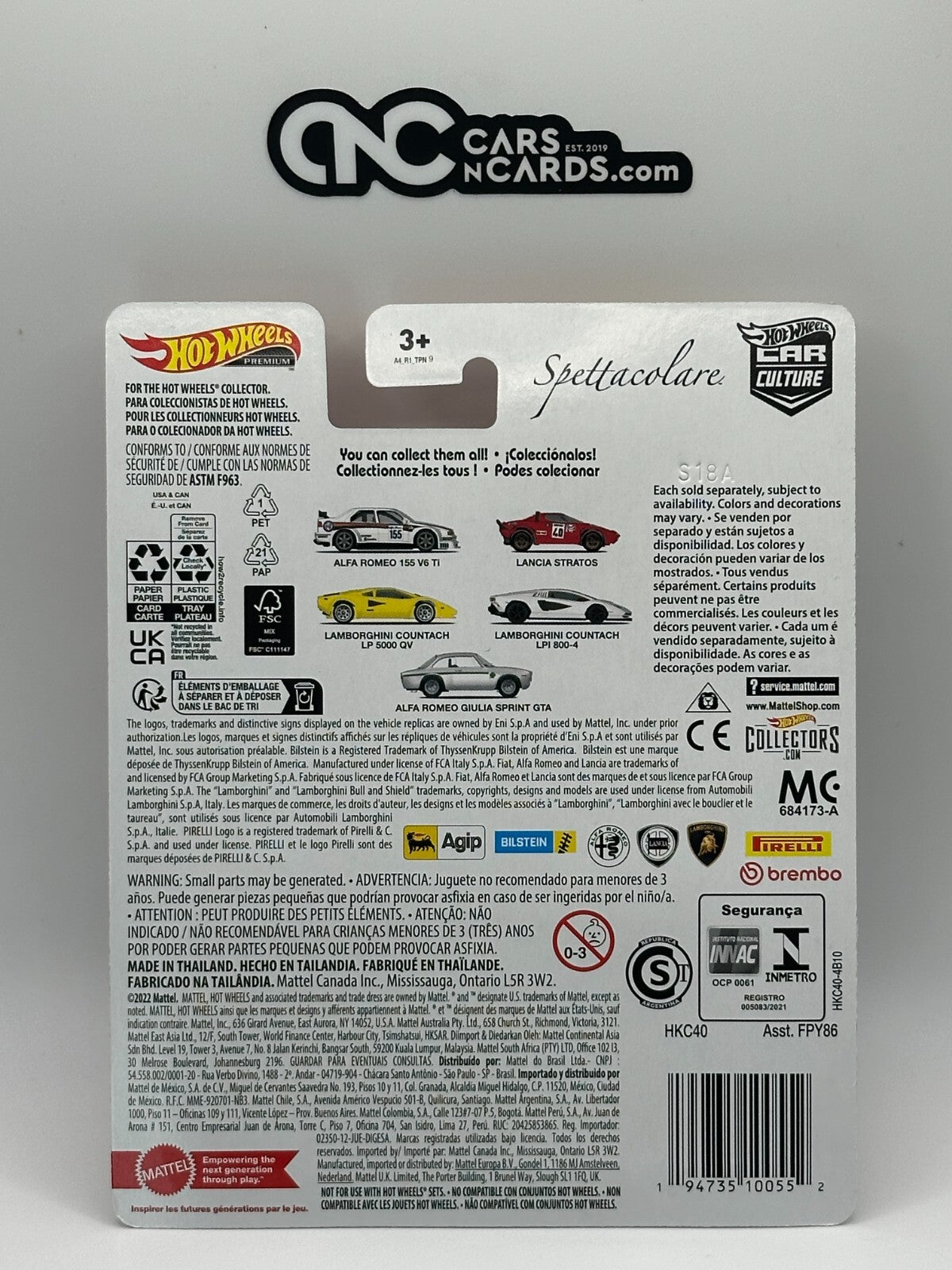 2023 Hot Wheels Premium Car Culture Spettacolare Full Set of 5 Cars