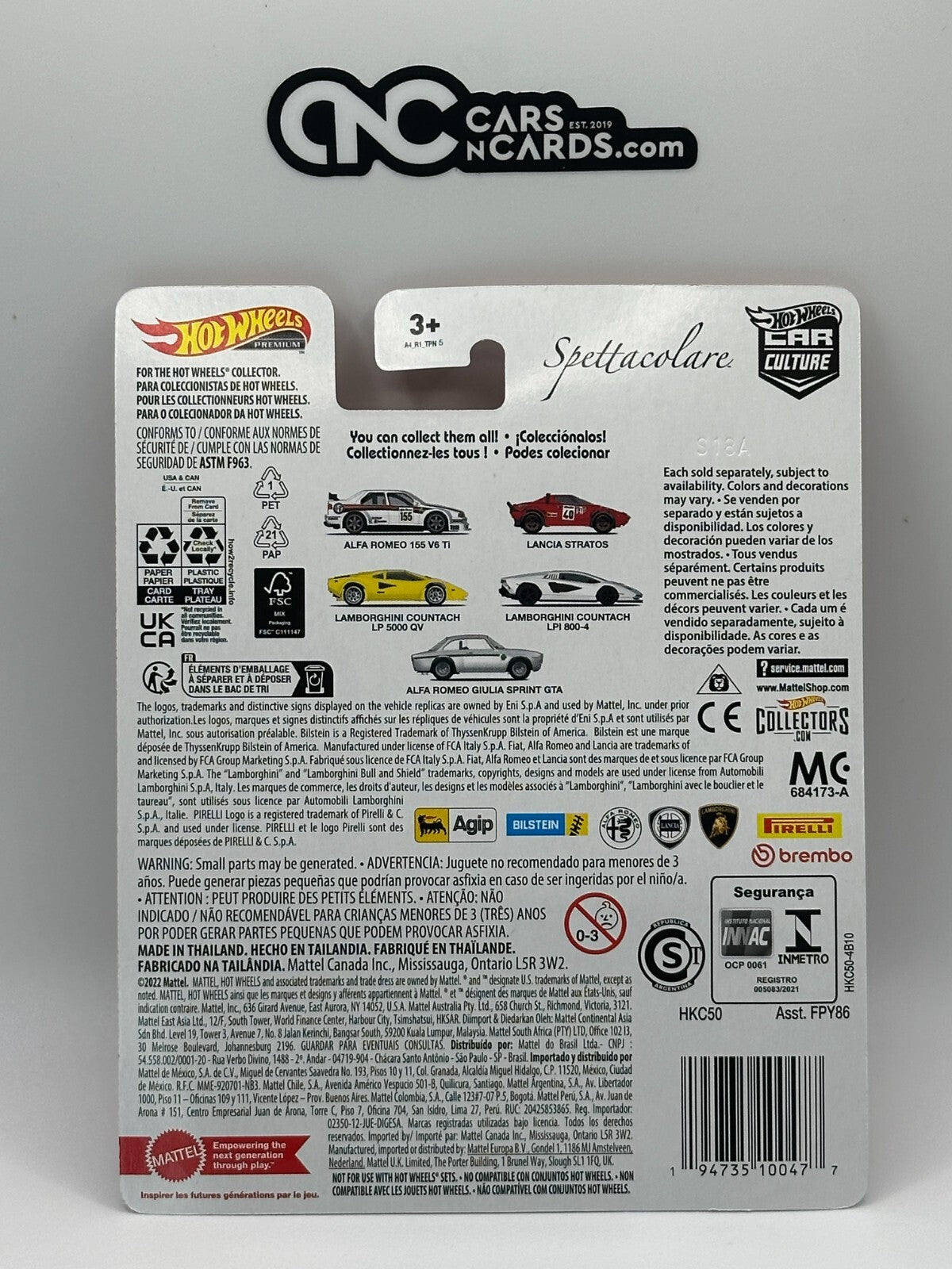 2023 Hot Wheels Premium Car Culture Spettacolare Full Set of 5 Cars