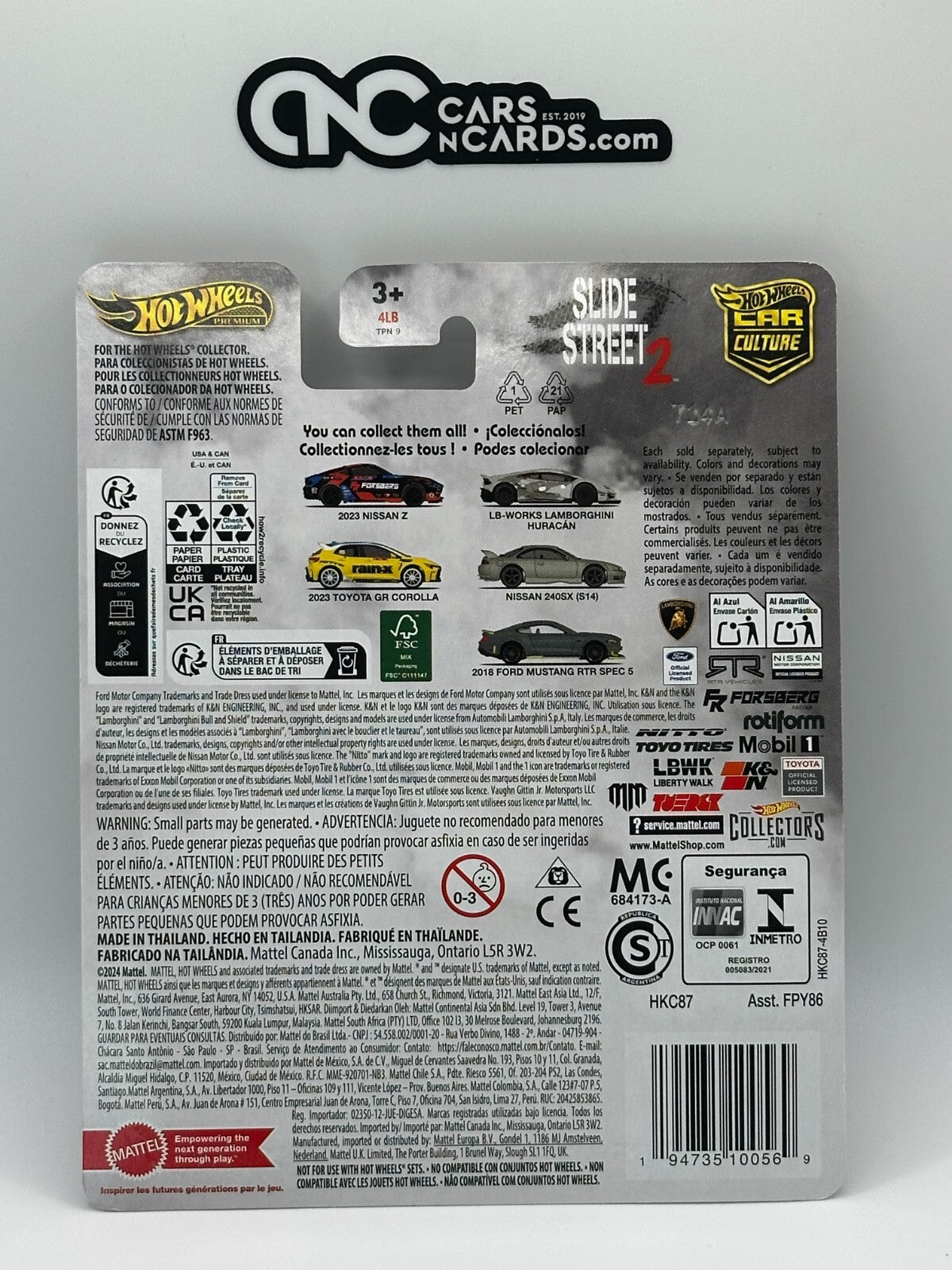2024 Hot Wheels Premium Car Culture Slide Street 2 0/5 Toyota GR Corolla Chase