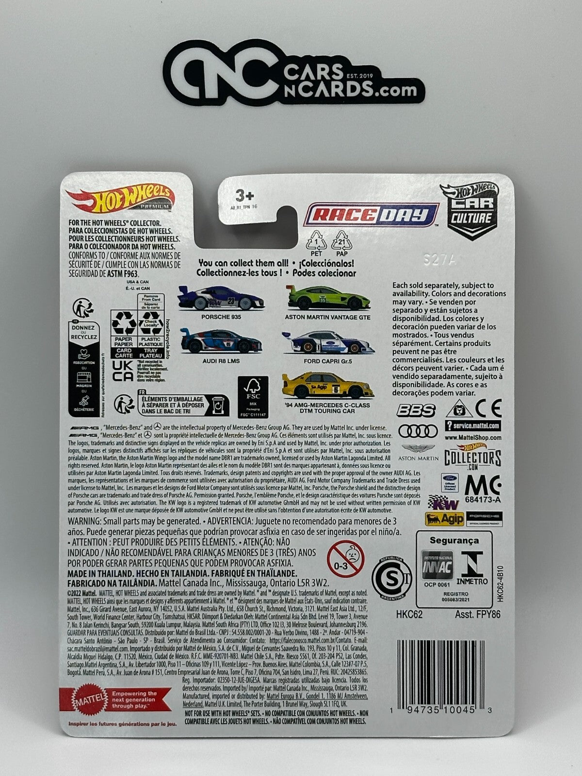 2023 Hot Wheels Premium Car Culture Race Day Full Set of 5 Cars