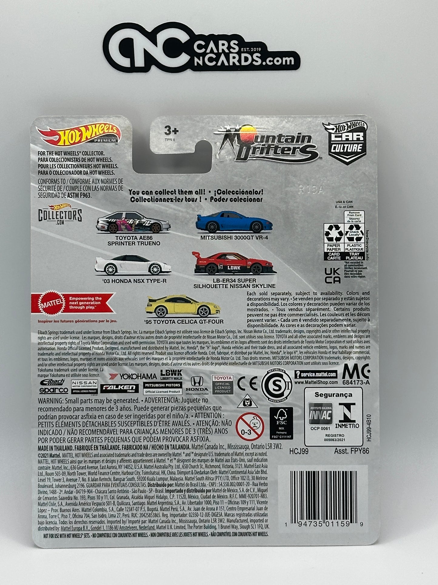 2022 Hot Wheels Premium Mountain Drifters 1/5 Toyota AE86 Sprinter Trueno