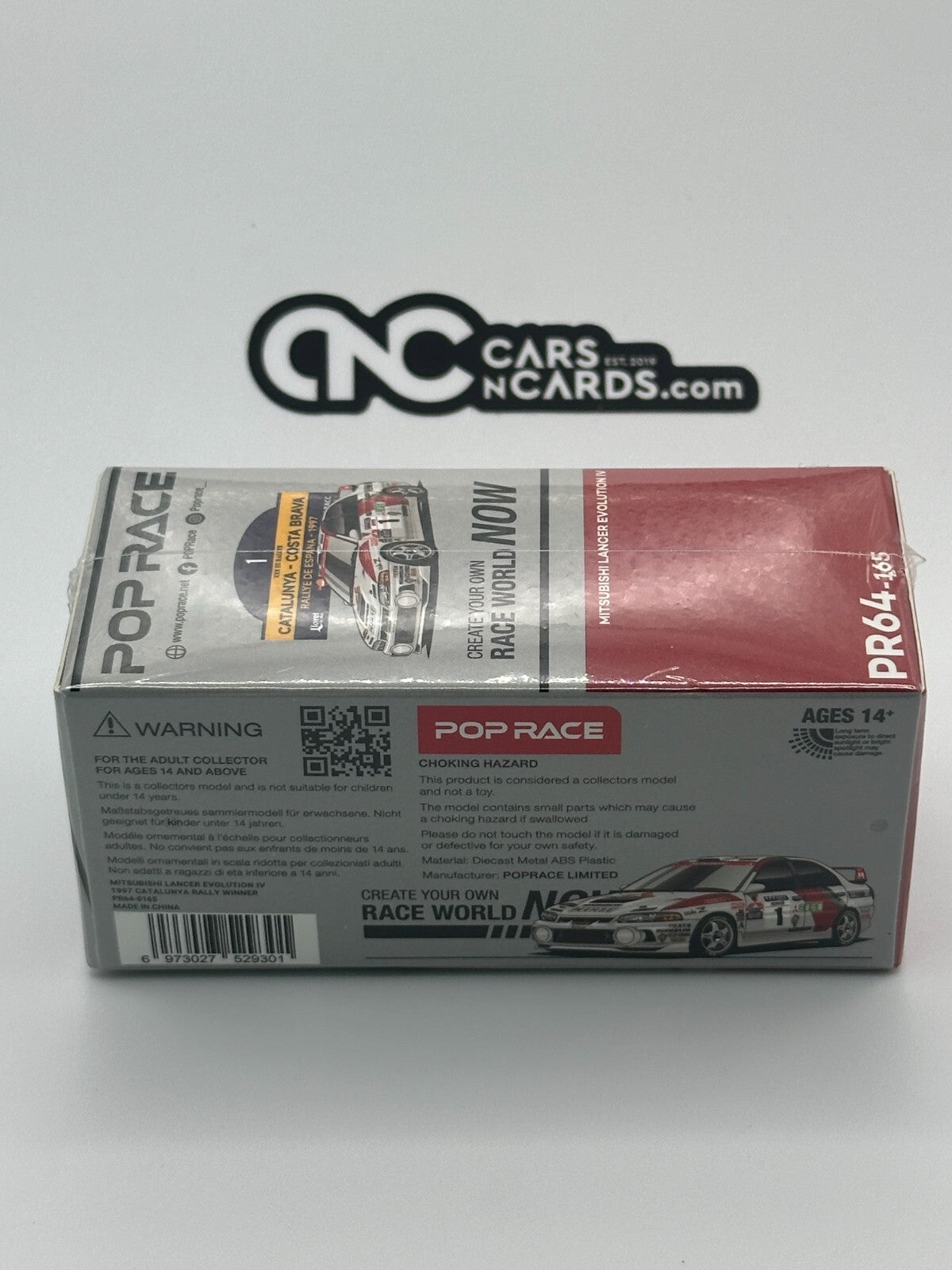 POPRACE 1:64 MITSUBISHI LANCER EVOLUTION IV WINNER, RALLY DE CATALUNYA PR640165