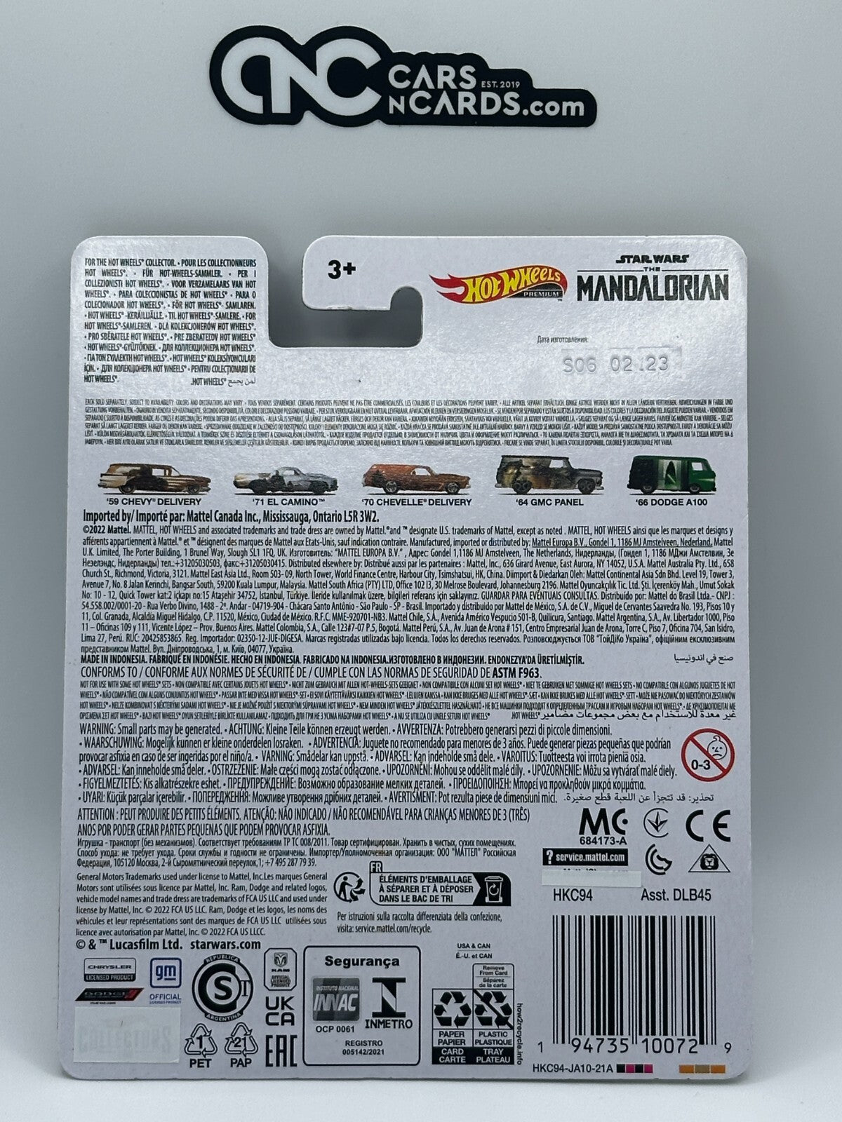 2023 Hot Wheels Premium Pop Culture 4/5 Star Wars Mandalorian '64 GMC Panel