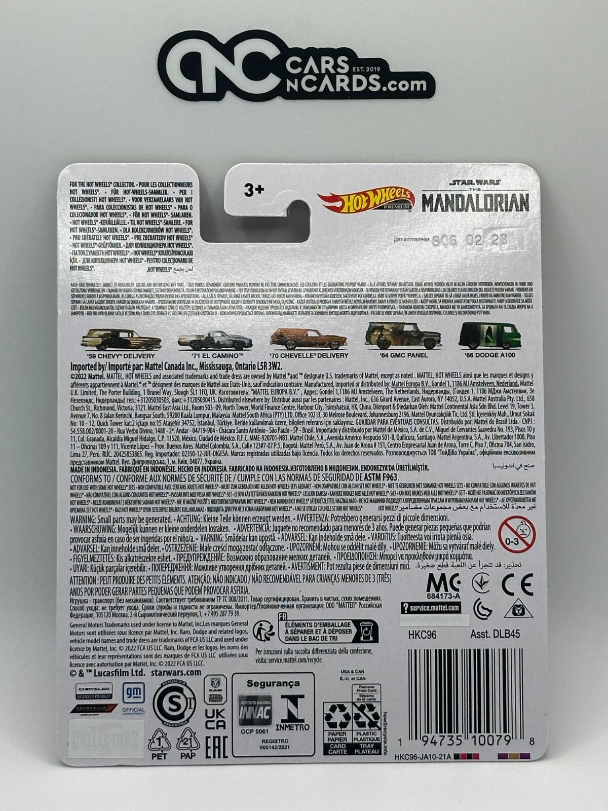 2023 Hot Wheels Premium Pop Culture 1/5 Mandalorian '59 Chevy Delivery