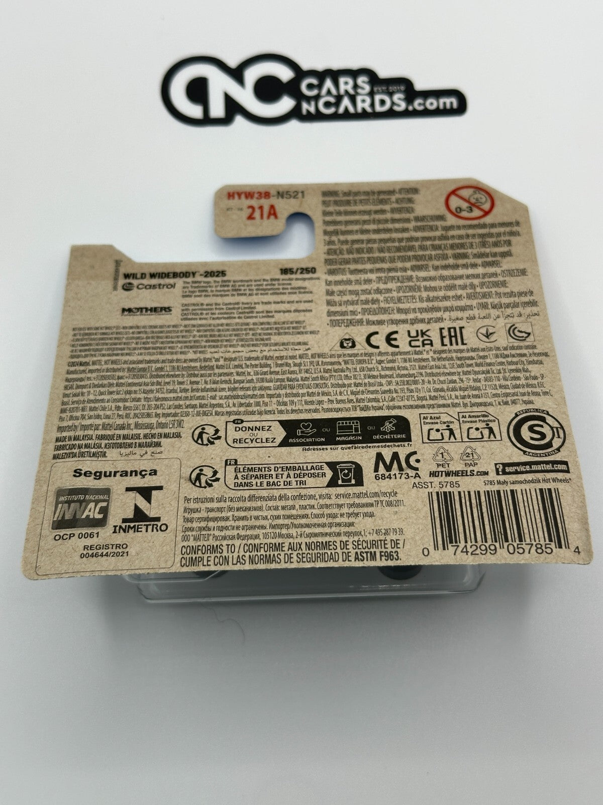 2025 Hot Wheels HW Wild Widebody 1/5 BMW 635 CSi Short Card