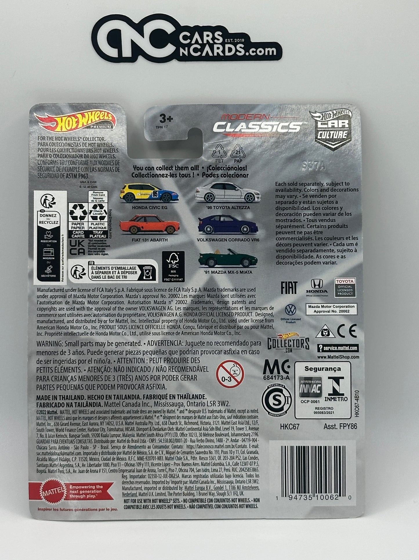 2023 Hot Wheels Premium Car Culture Modern Classics 1 /5 Honda Civic EG Spoon