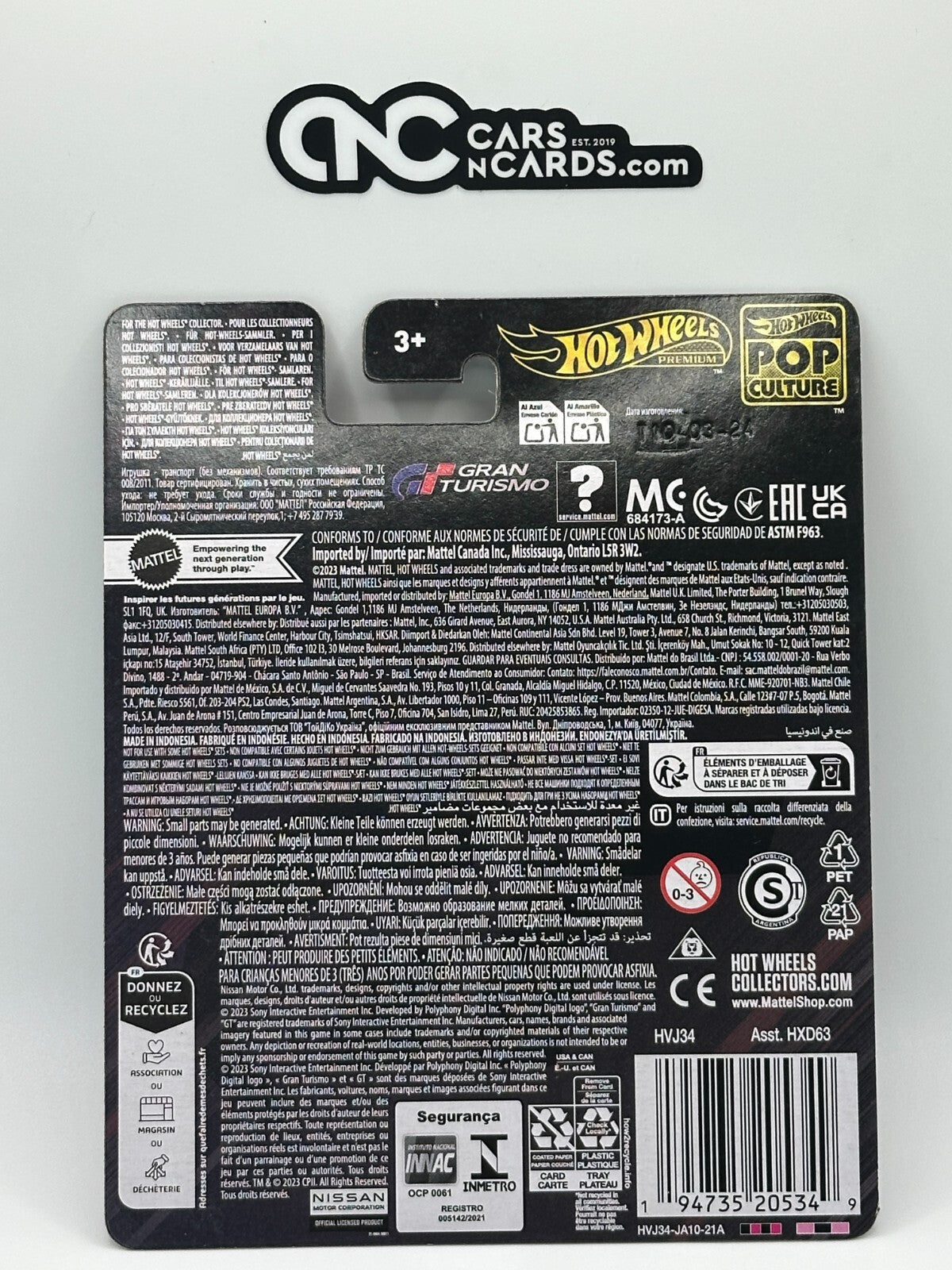 2024 Hot Wheels Premium Pop Culture Gran Turismo Nissan GT-R Nismo GT3