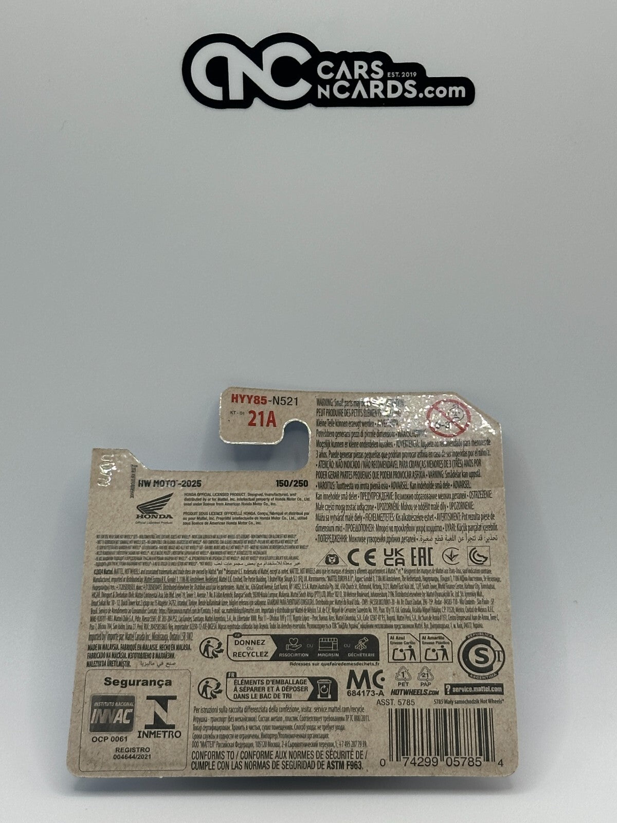 2025 Hot Wheels HW Moto 1/5 Honda CB750 Cafe Short Card