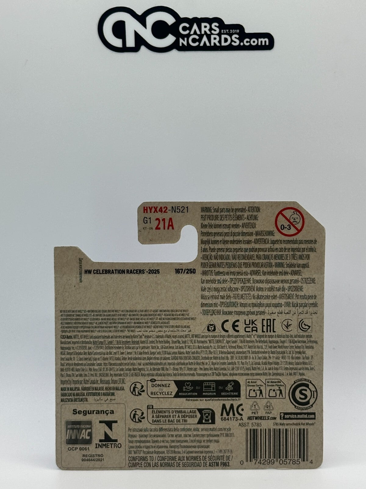 2025 Hot Wheels HW Celebration Racers 6/10 Mattel Dream Mobile Short Card