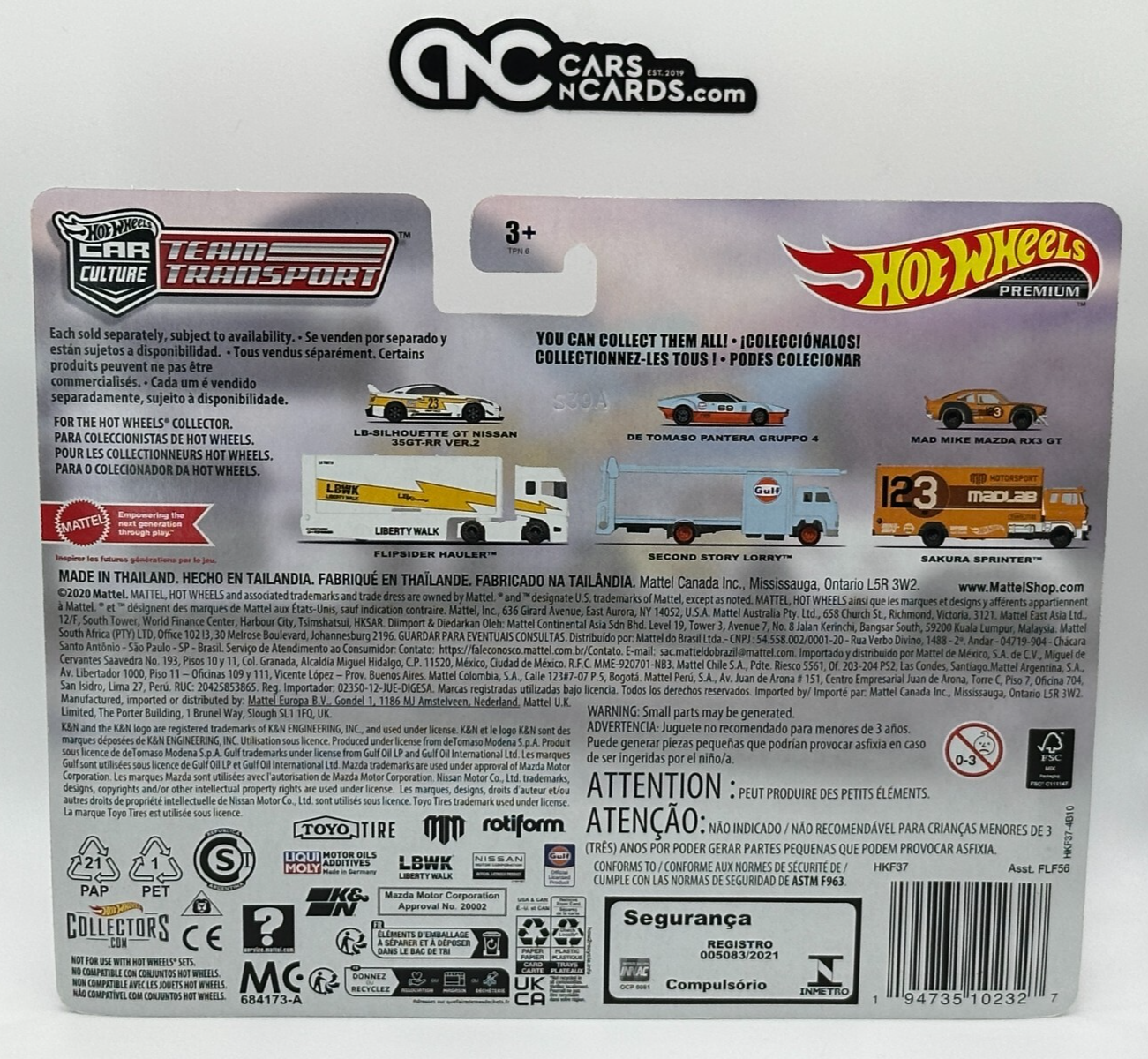 2023 Hot Wheels Premium Team Transport #56 Liberty Walk LBWK LB-Silhouette 35GTR