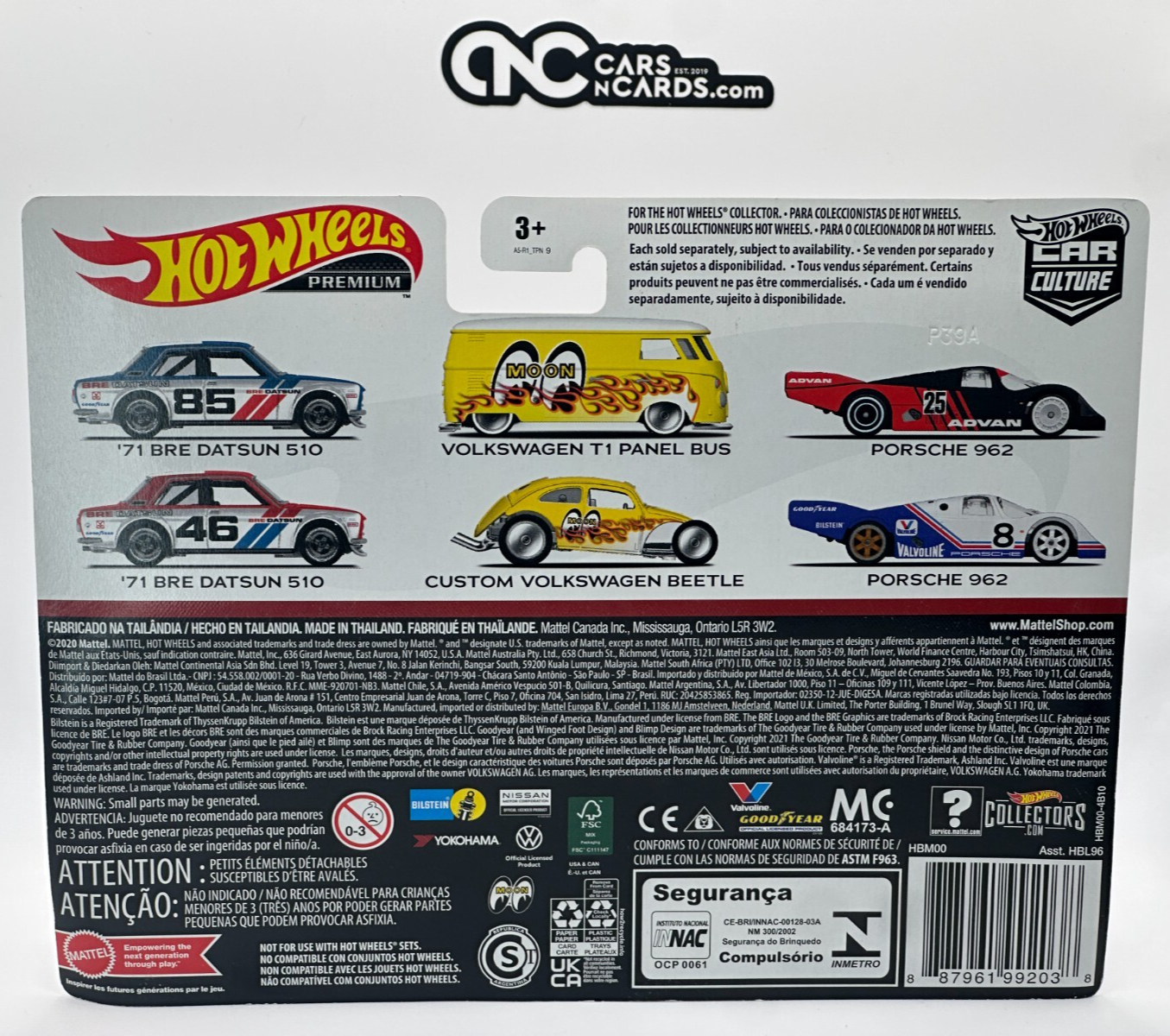 2022 Hot Wheels Premium Car Culture 2 Pack '71 BRE Datsun 510 Red & Blue