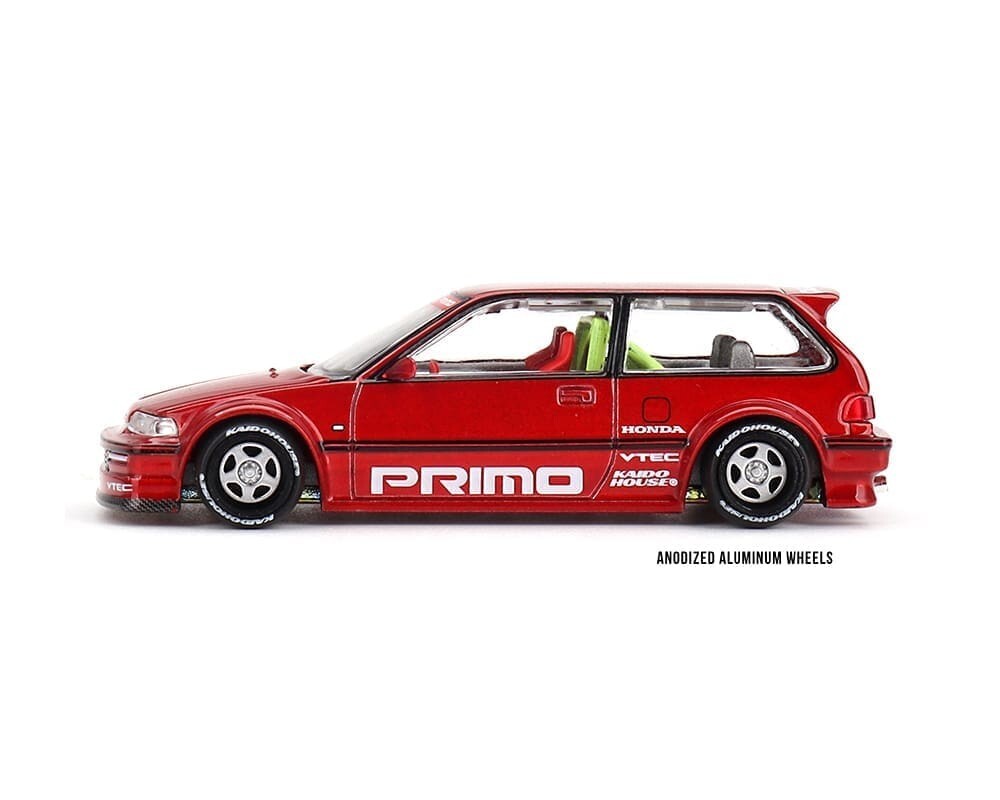 Kaido House x Mini GT 1:64 Honda Civic (EF) Kaido Works V2- M Red Sealed