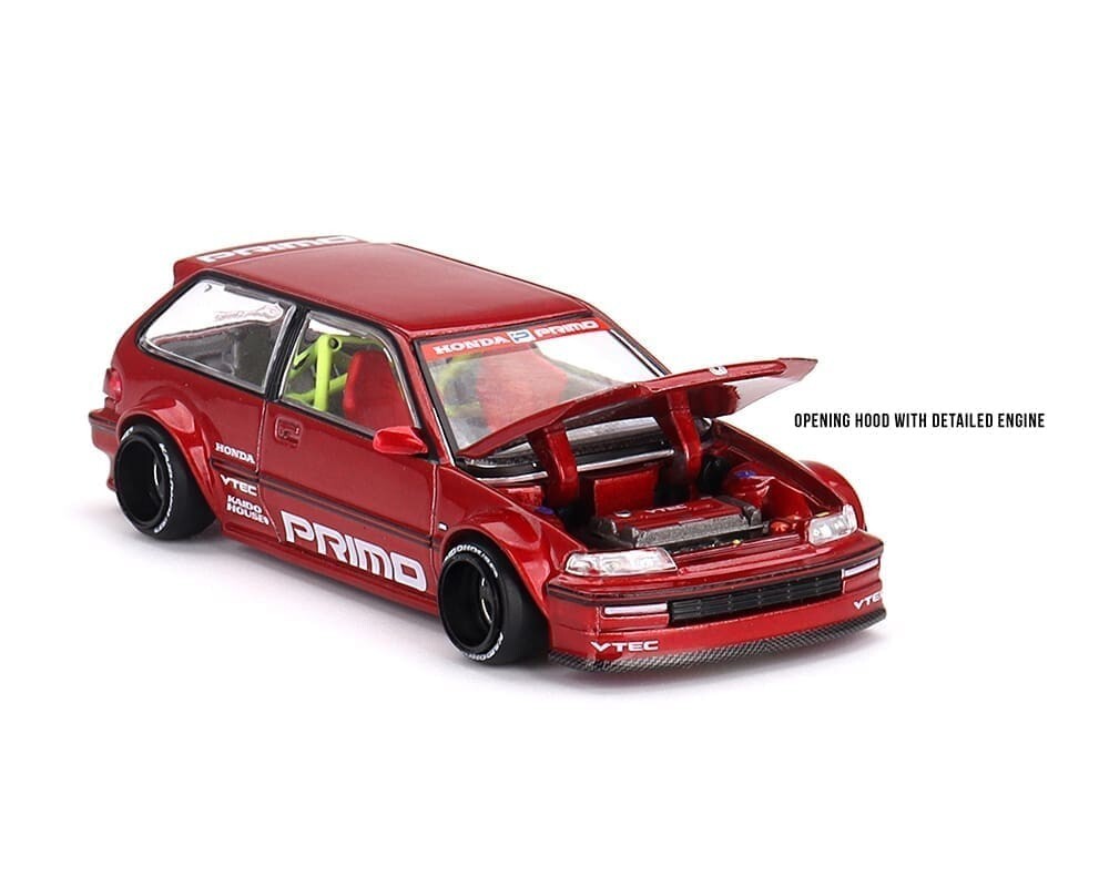 Kaido House x Mini GT 1:64 Honda Civic (EF) Kaido Works V2- M Red Sealed