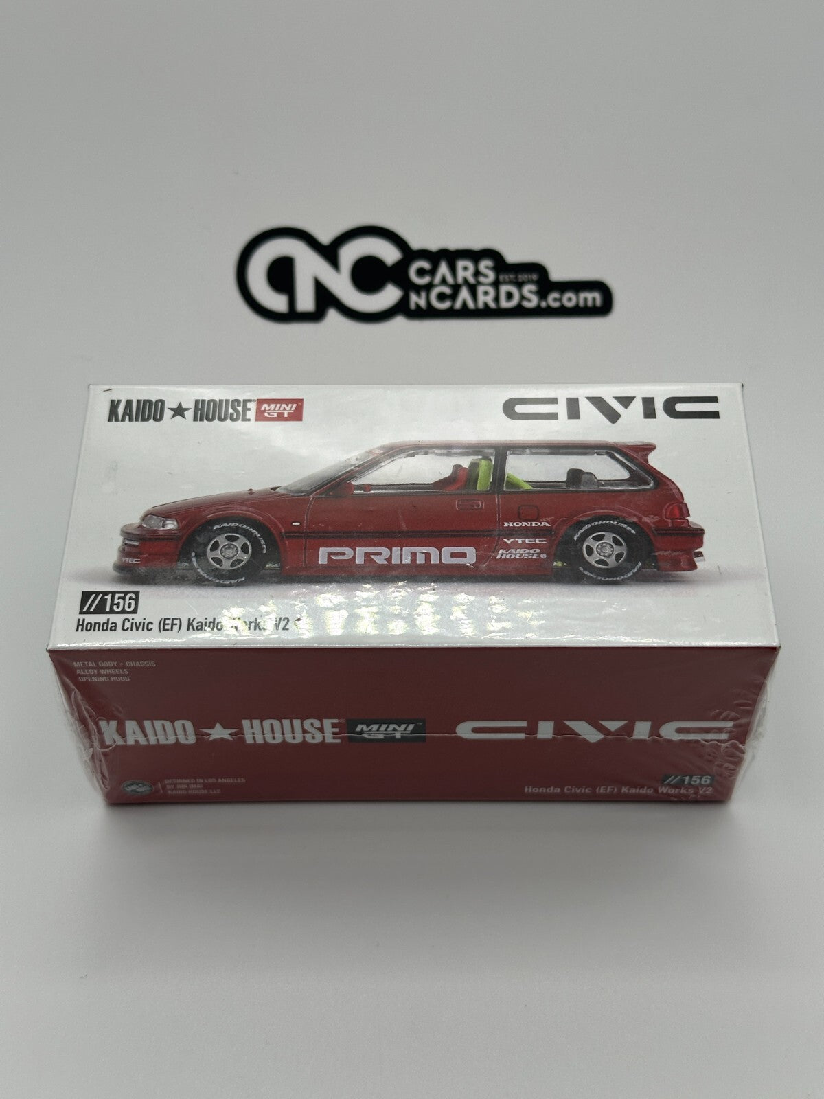 Kaido House x Mini GT 1:64 Honda Civic (EF) Kaido Works V2- M Red Sealed
