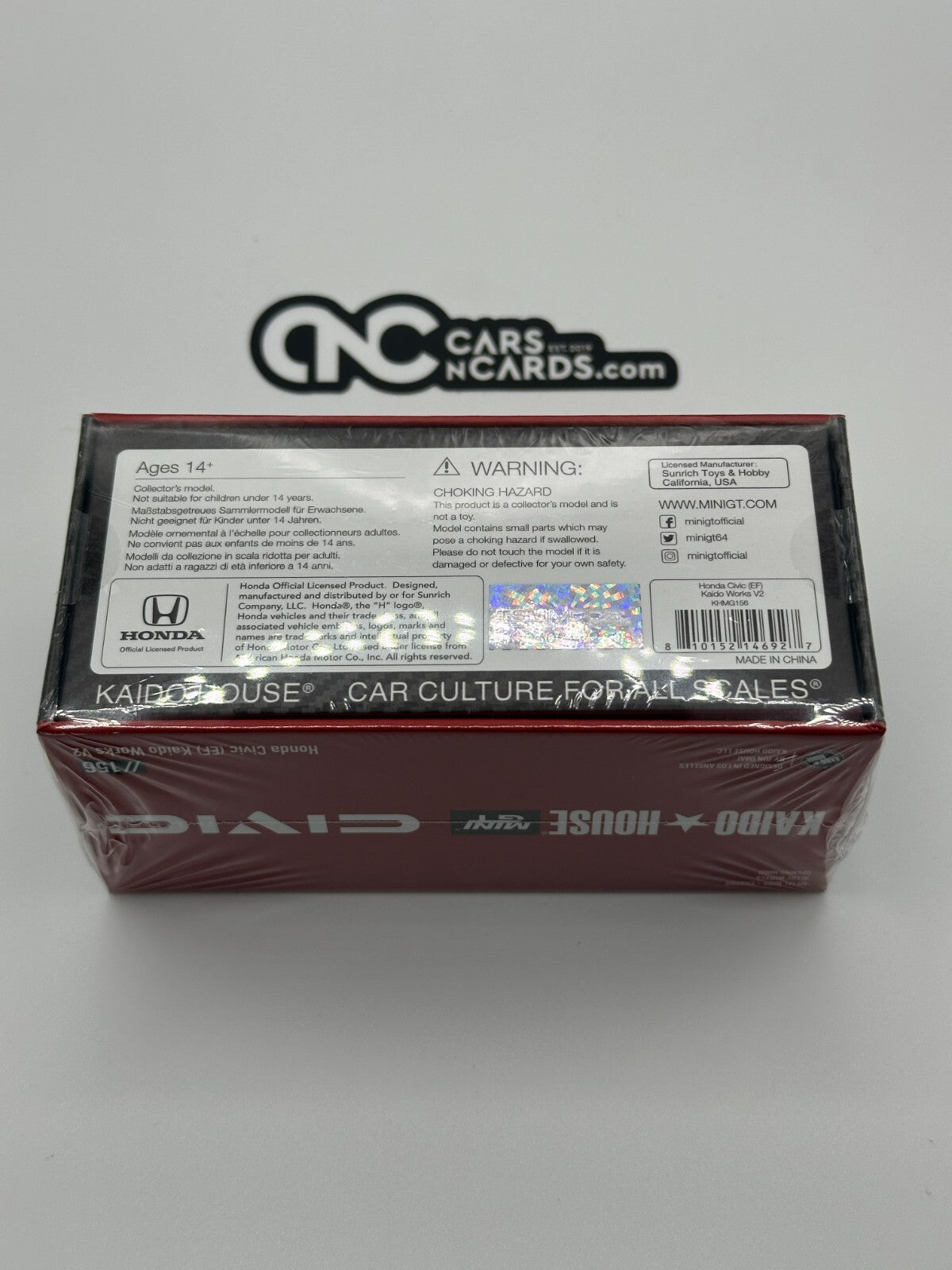 Kaido House x Mini GT 1:64 Honda Civic (EF) Kaido Works V2- M Red Sealed