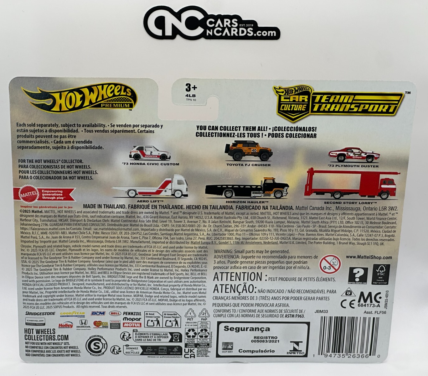 2025 Hot Wheels Premium Car Culture Team Transport Toyota FJ Cruiser #81