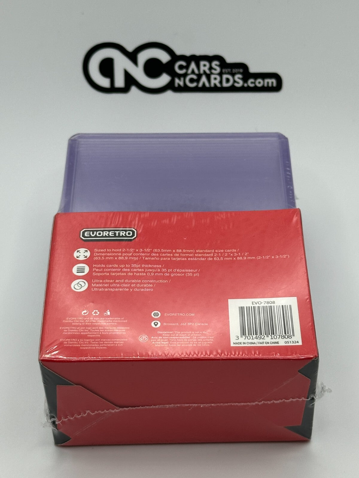 Evoretro 25 Premium Premium Topload Card Holder for TCG (ADD ONE TO YOUR ORDER)