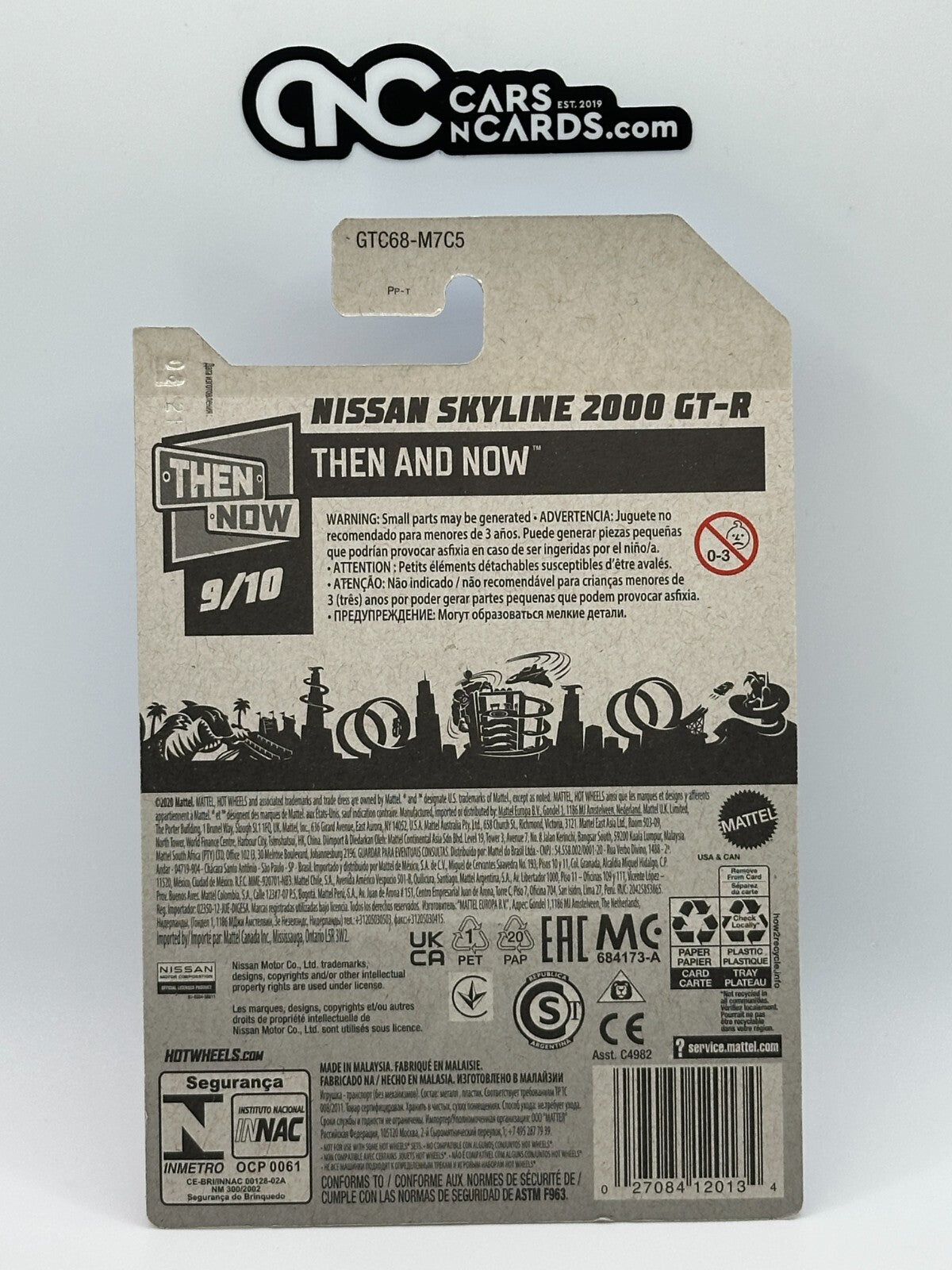 2021 Hot Wheels Then and Now 9/10 Nissan Skyline 2000 GT-R Gray