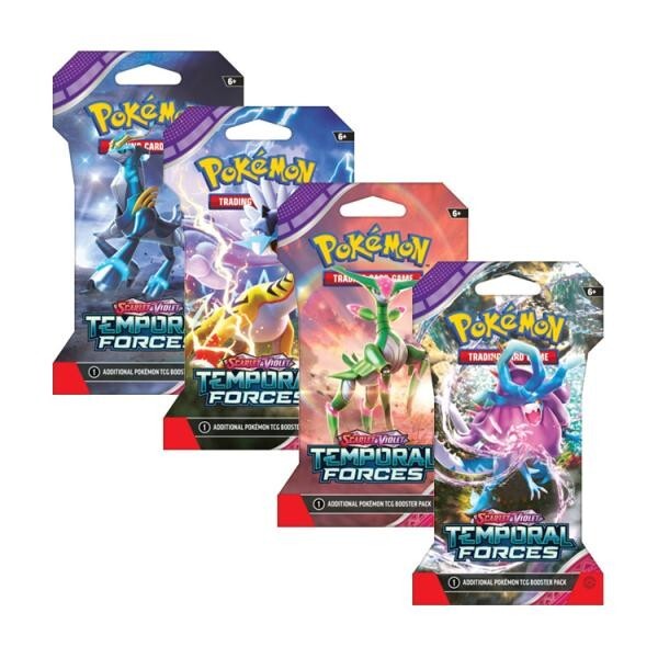 Pokemon SV05 Temporal Forces Sleeved Booster Pack (Random Art)