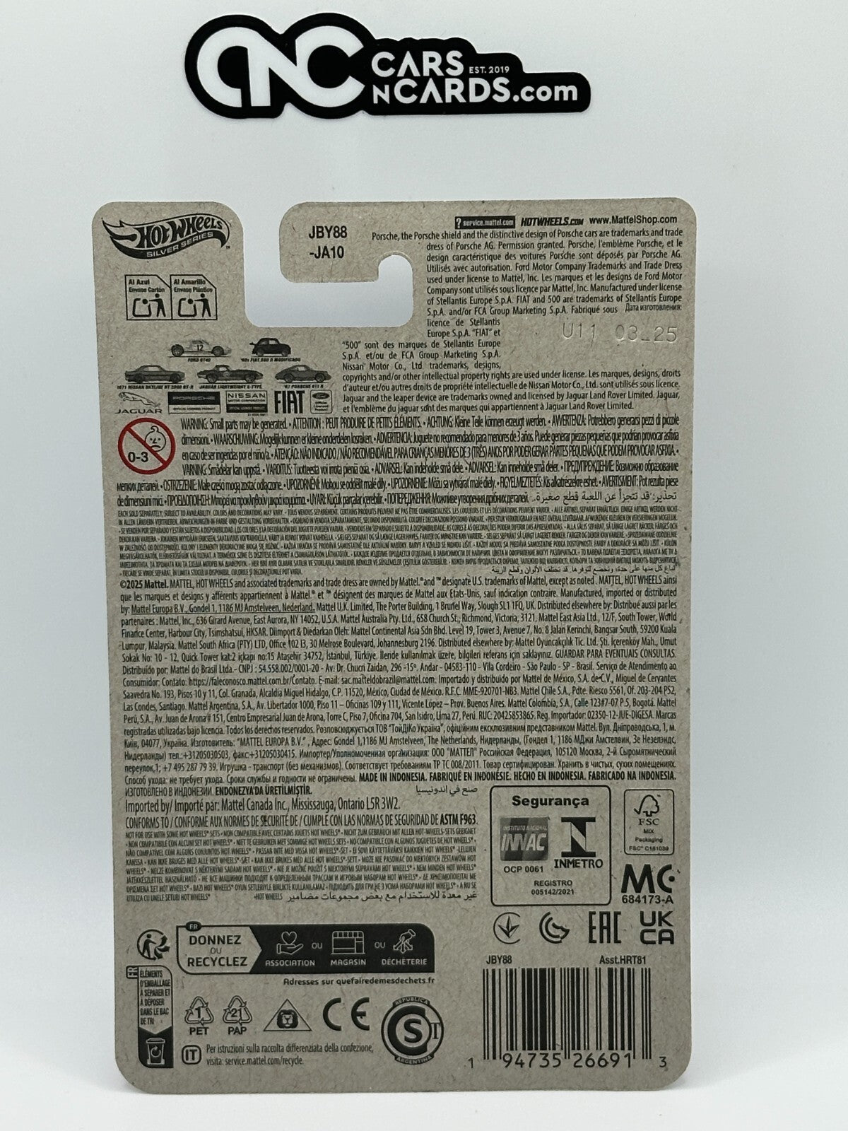 2025 Hot Wheels Silver Series National Icons 3/5 '60s Fiat 500 D Modificado