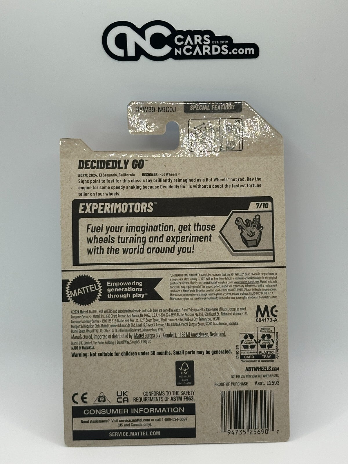 2025 Hot Wheels Experimotors 7/10 Decidedly Go Magic Ball