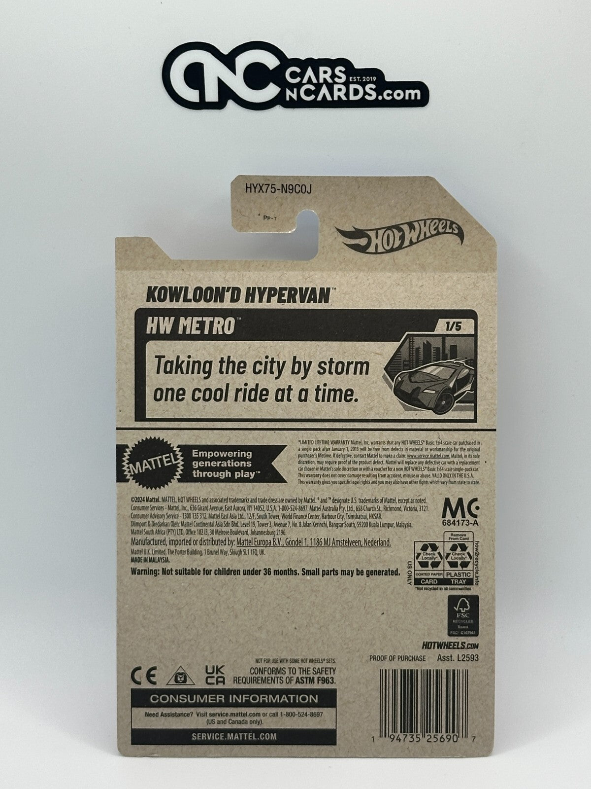 2025 Hot Wheels HW Metro 1/5 Kowloon'd Hypervan