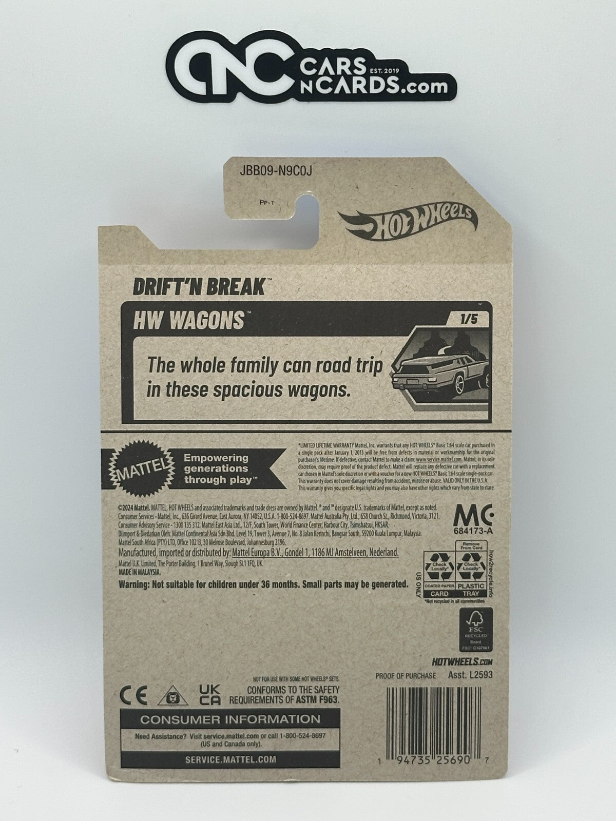 2025 Hot Wheels HW Wagons 1/5 Drift 'N Break