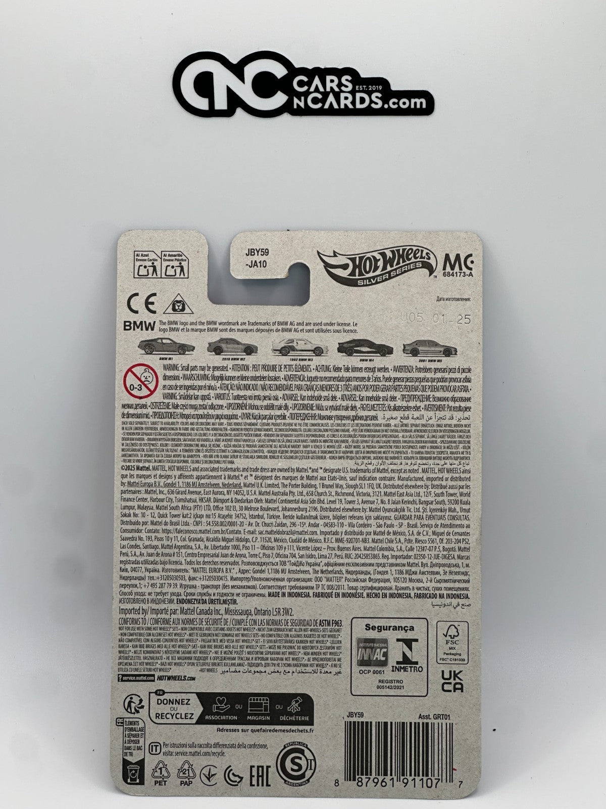 2025 Hot Wheels Silver Series BMW Series 1/5 BMW M1