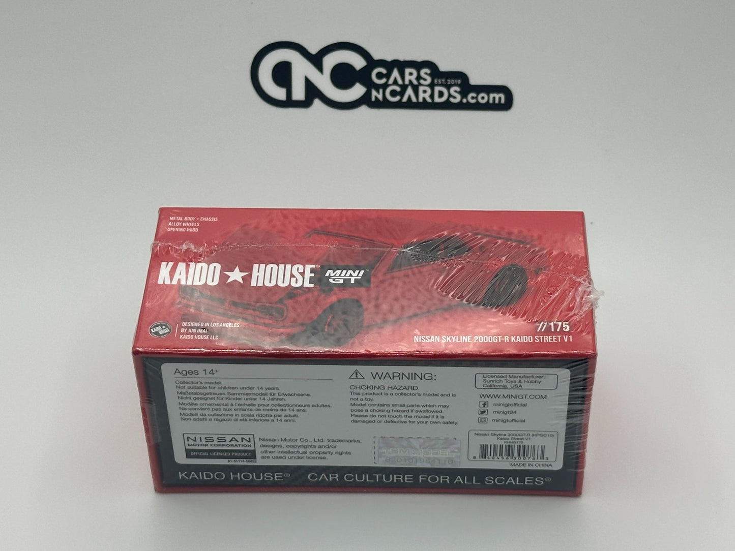 Kaido House x Mini GT 1:64 Nissan Skyline 2000GT-R (KPGC10) Red Sealed