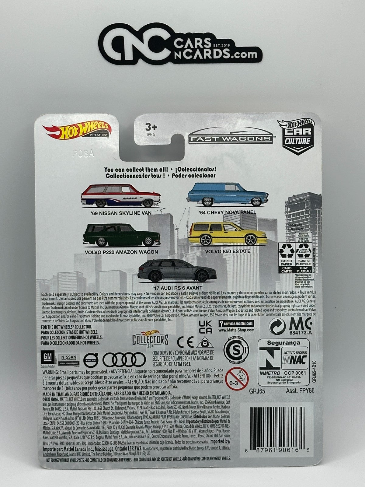 2020 Hot Wheels Premium Car Culture Fast Wagons 5/5 '17 Audi RS 6 Avant
